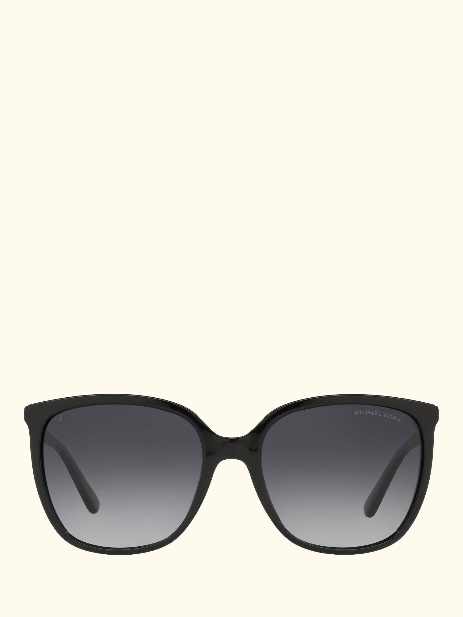 MK2137U Women's Anaheim Polarised Square Sunglasses, Black/Grey Gradient