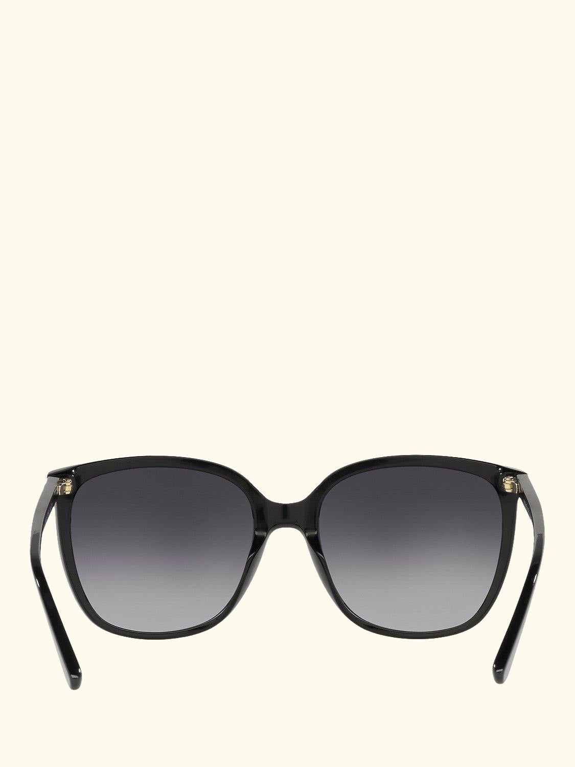 MK2137U Women's Anaheim Polarised Square Sunglasses, Black/Grey Gradient
