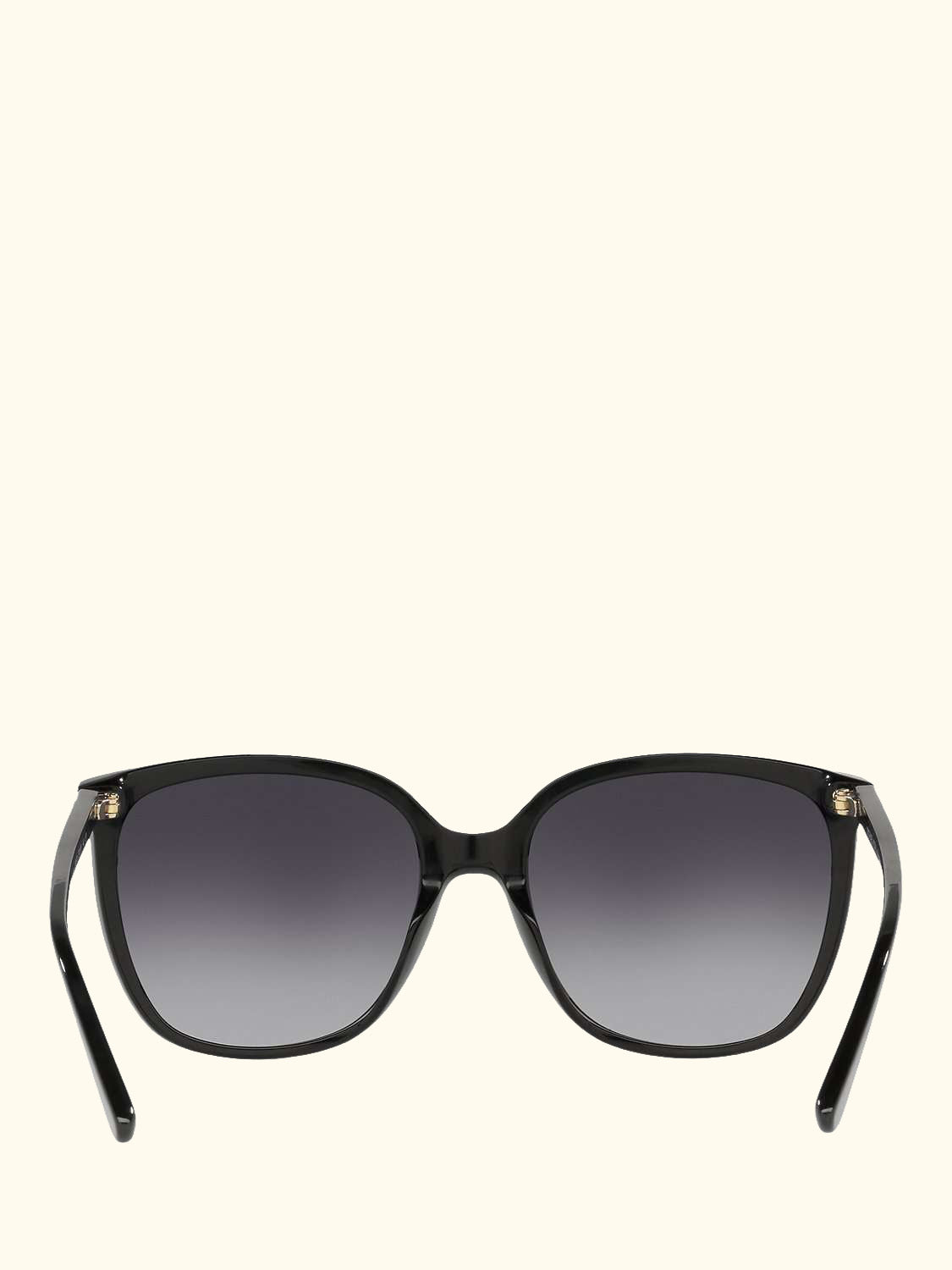 MK2137U Women's Anaheim Polarised Square Sunglasses, Black/Grey Gradient