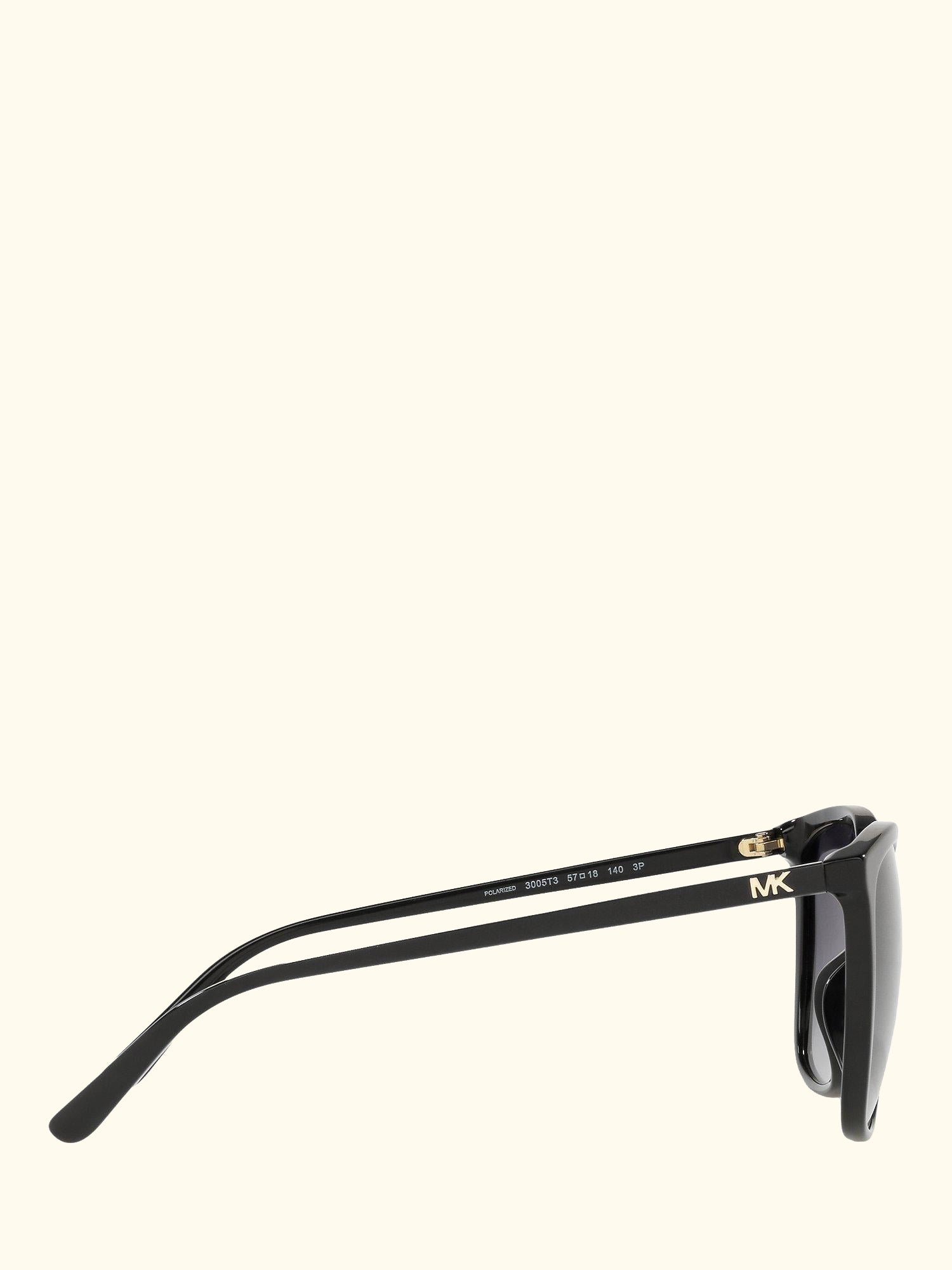 MK2137U Women's Anaheim Polarised Square Sunglasses, Black/Grey Gradient
