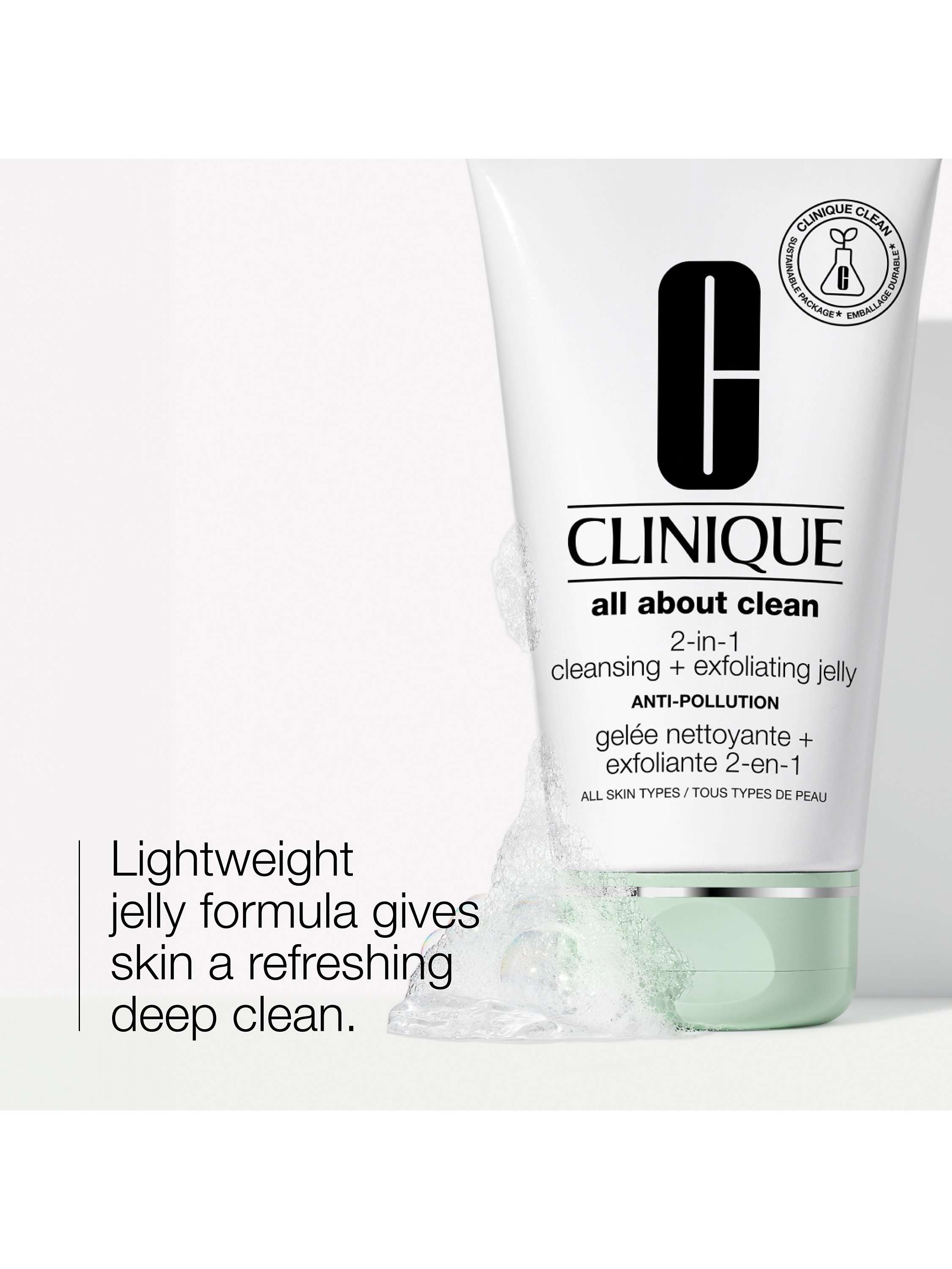 All About Clean 2-in-1 Cleansing + Exfoliating Jelly, 150ml
