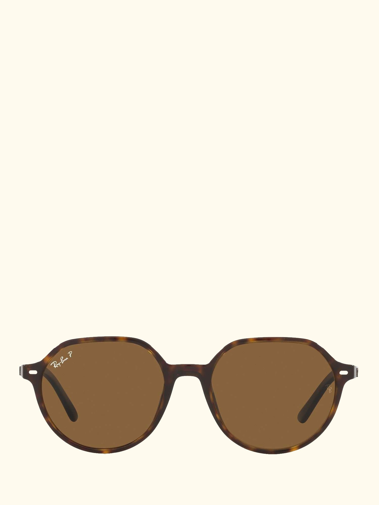 RB2195 Unisex Thalia Polarised Tortoiseshell Square Sunglasses, Havana