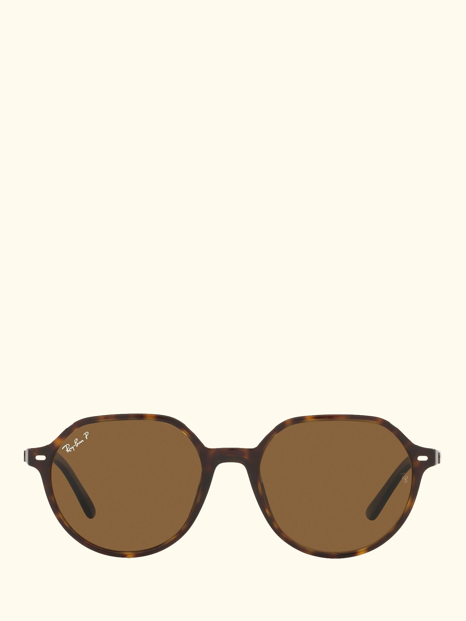 RB2195 Unisex Thalia Polarised Tortoiseshell Square Sunglasses, Havana