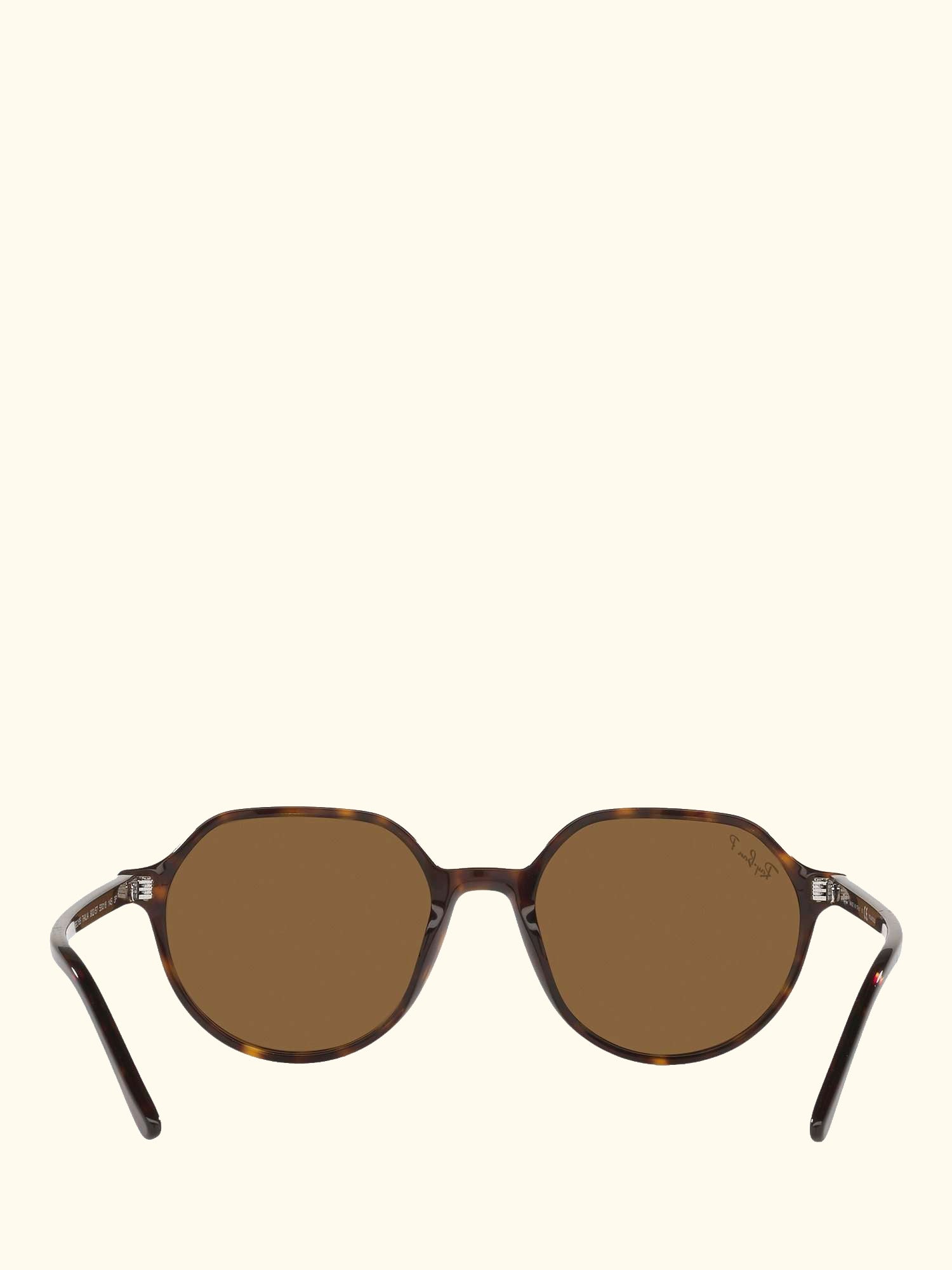 RB2195 Unisex Thalia Polarised Tortoiseshell Square Sunglasses, Havana