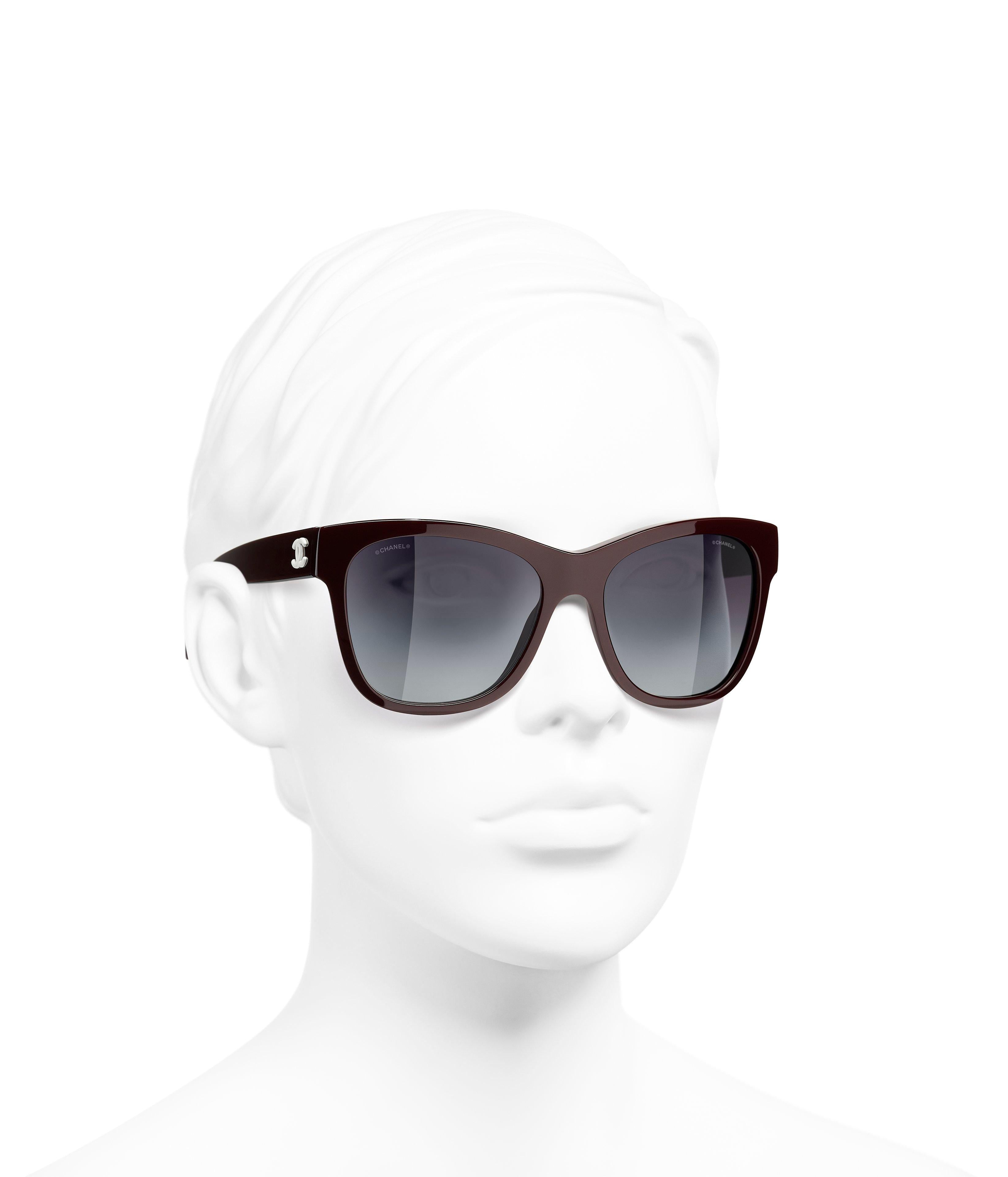 Square Sunglasses CH5380 Dark Red/Grey Gradient