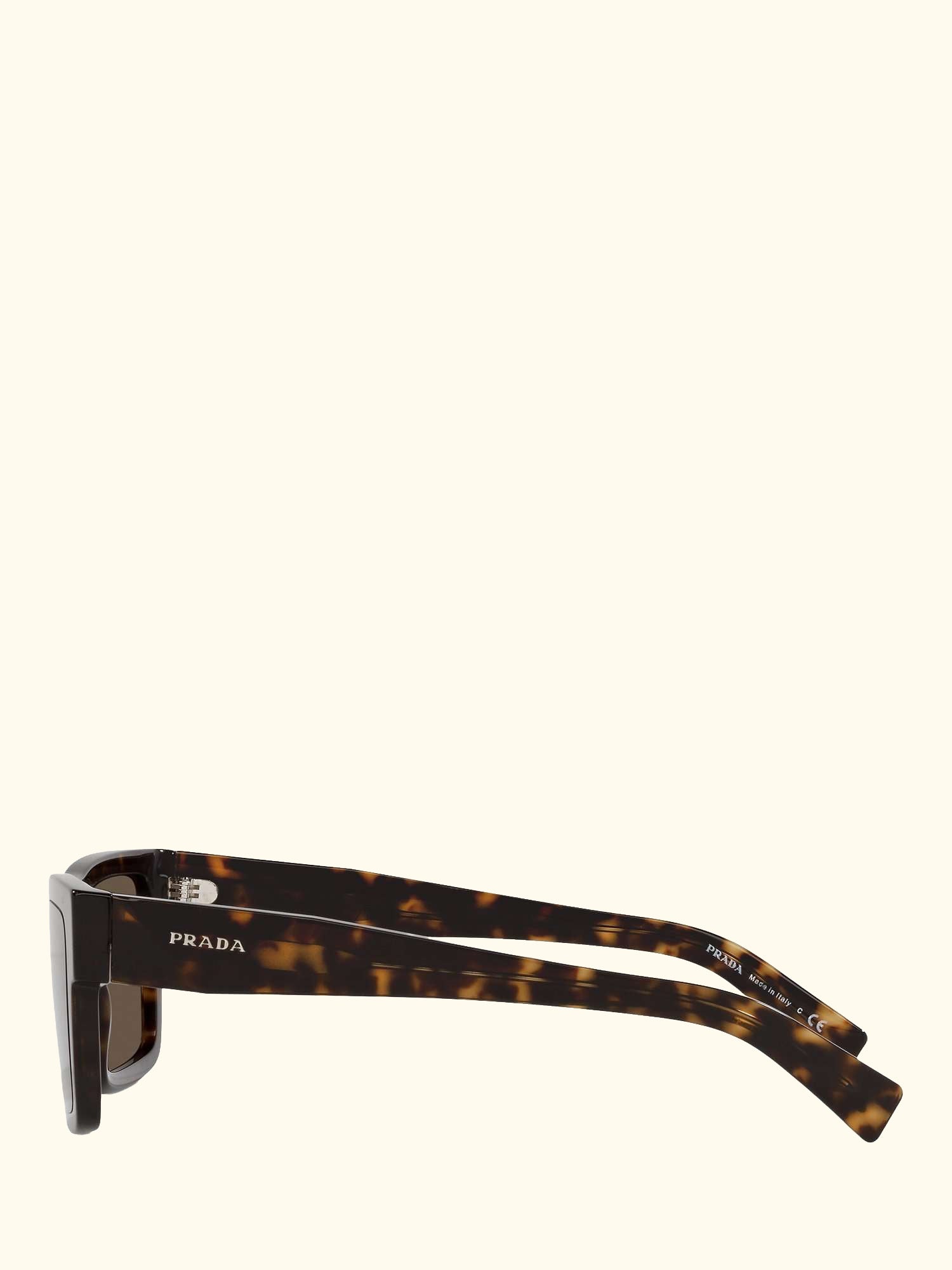 PR 19WS Men's Tortoiseshell Square Sunglasses, Brown