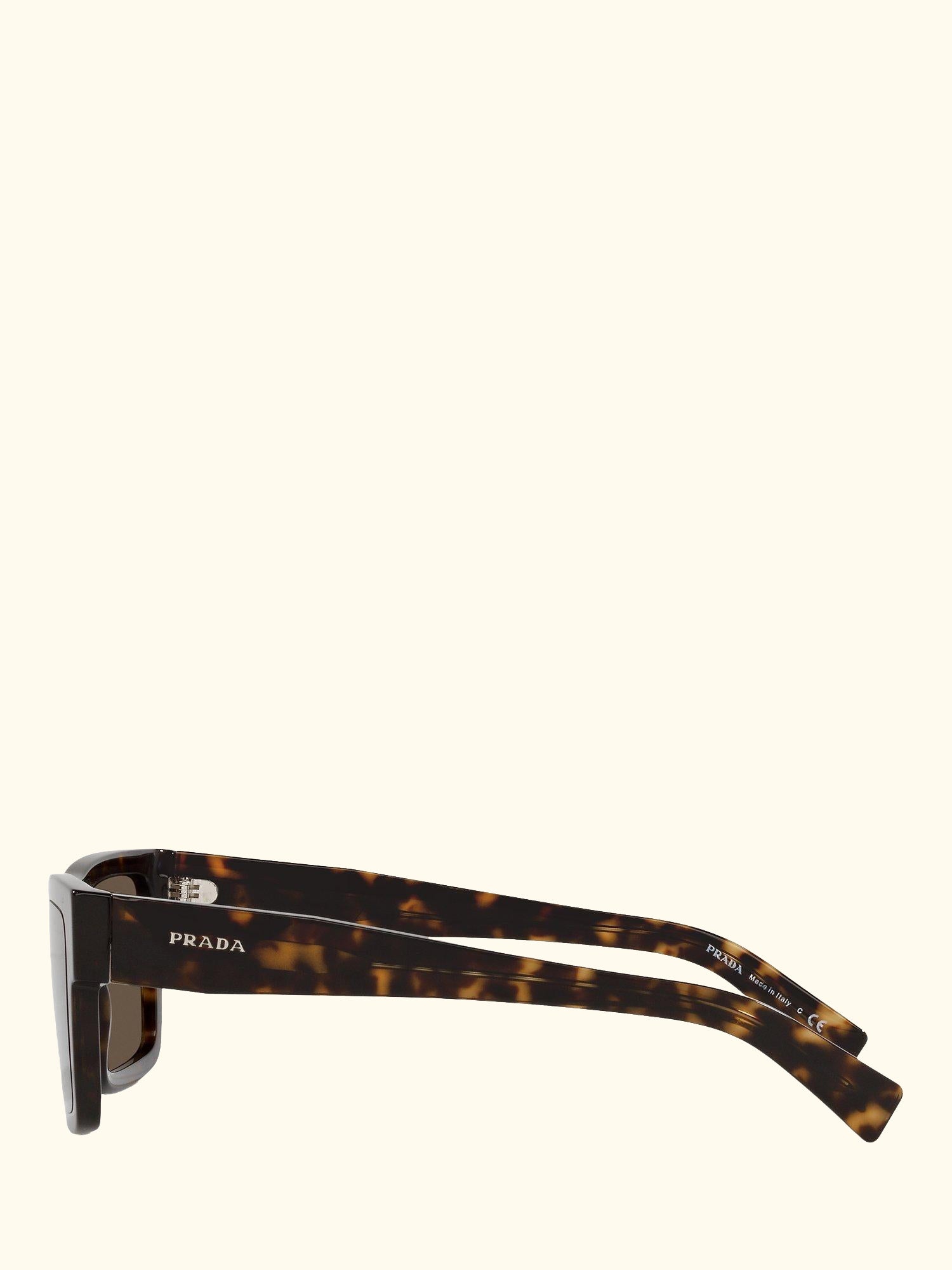 PR 19WS Men's Tortoiseshell Square Sunglasses, Brown