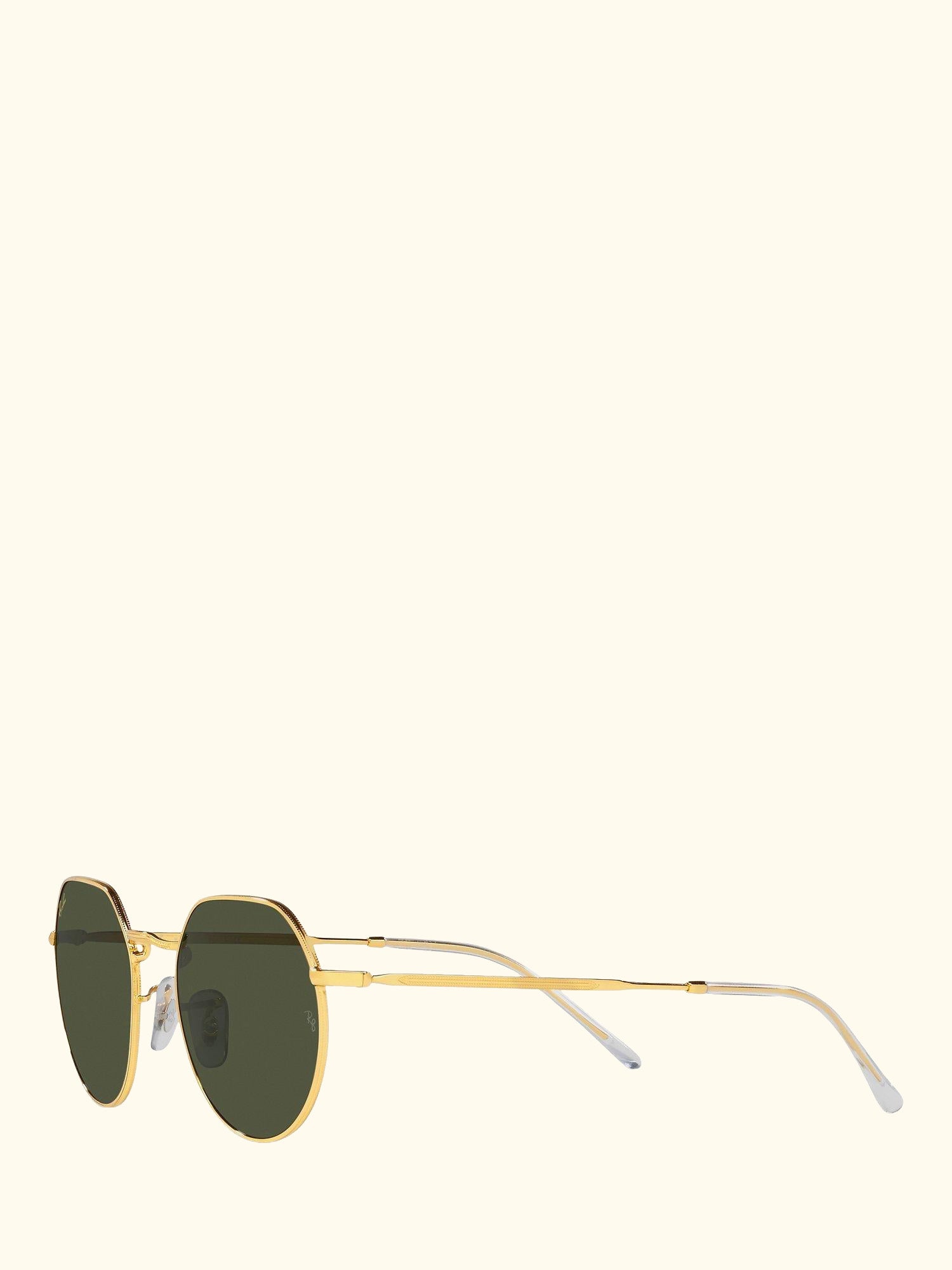 RB3565 Jack Unisex Metal Hexagonal Sunglasses, Legend Gold/Classic Green