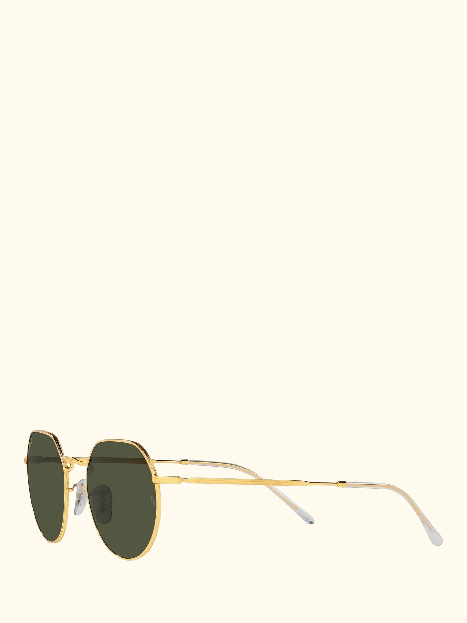 RB3565 Jack Unisex Metal Hexagonal Sunglasses, Legend Gold/Classic Green