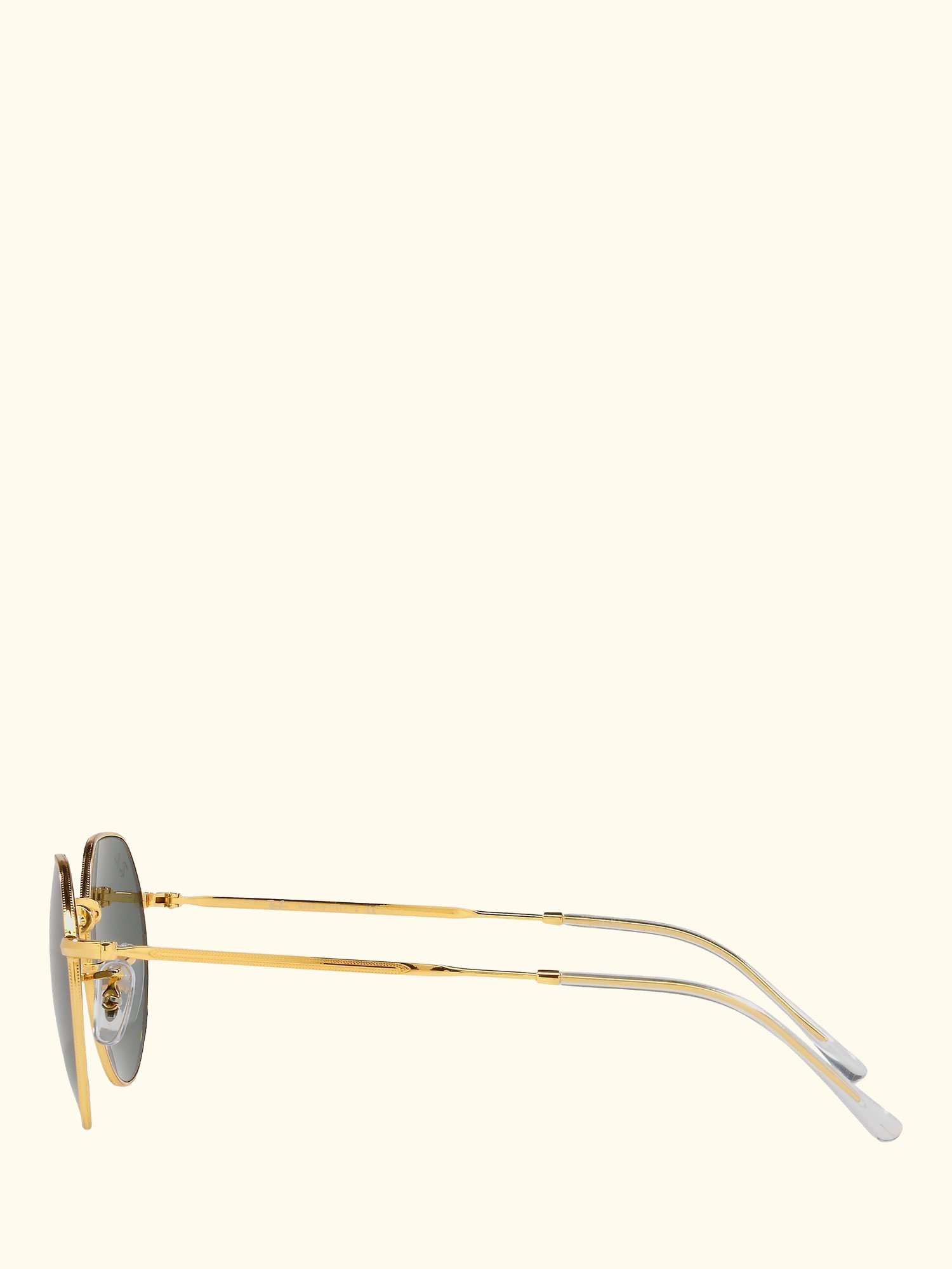 RB3565 Jack Unisex Metal Hexagonal Sunglasses, Legend Gold/Classic Green