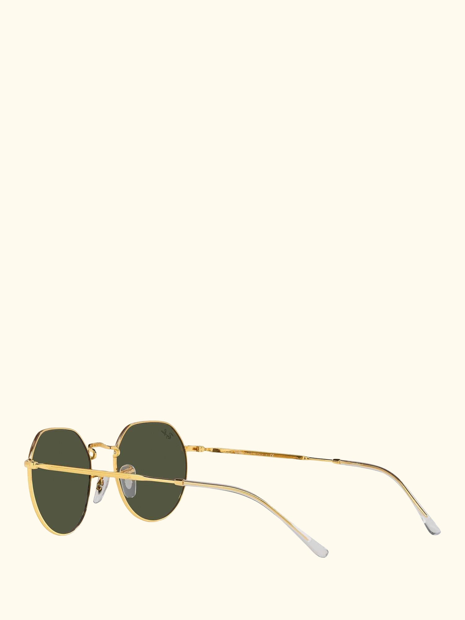 RB3565 Jack Unisex Metal Hexagonal Sunglasses, Legend Gold/Classic Green