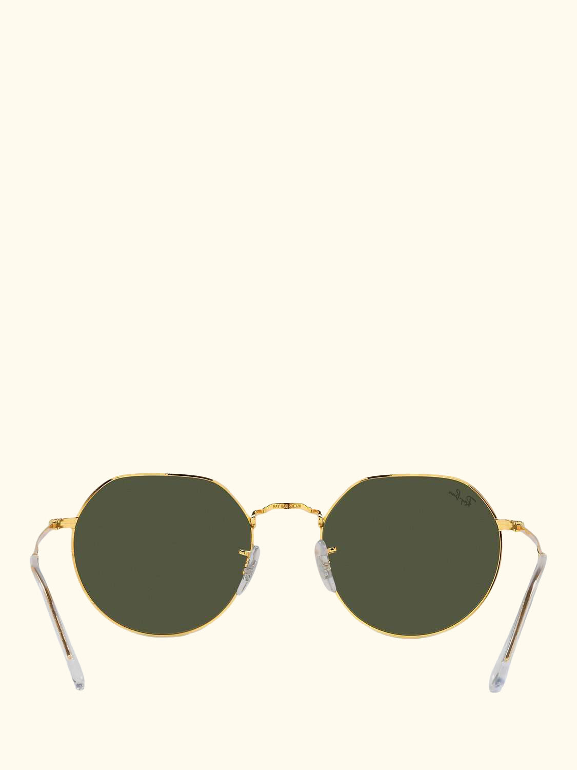 RB3565 Jack Unisex Metal Hexagonal Sunglasses, Legend Gold/Classic Green
