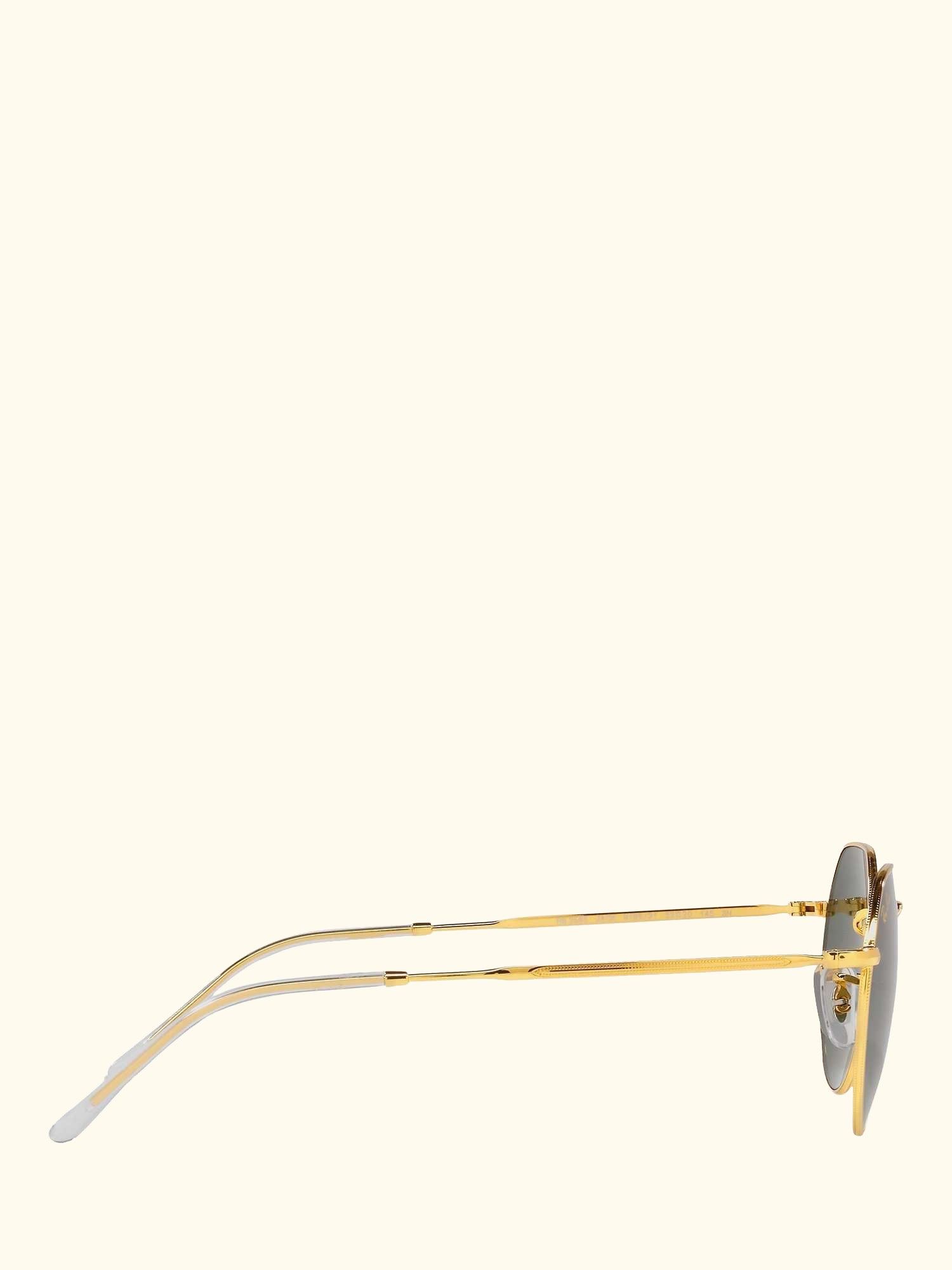 RB3565 Jack Unisex Metal Hexagonal Sunglasses, Legend Gold/Classic Green