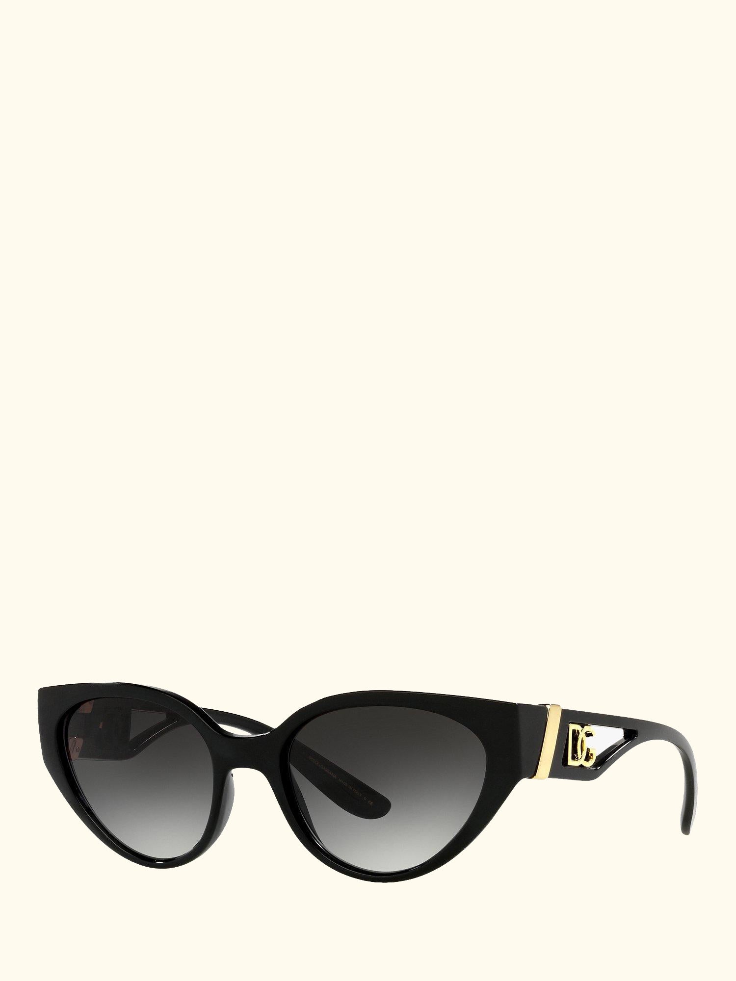 DG6146 Women's Cat's Eye Sunglasses, Black/Grey Gradient