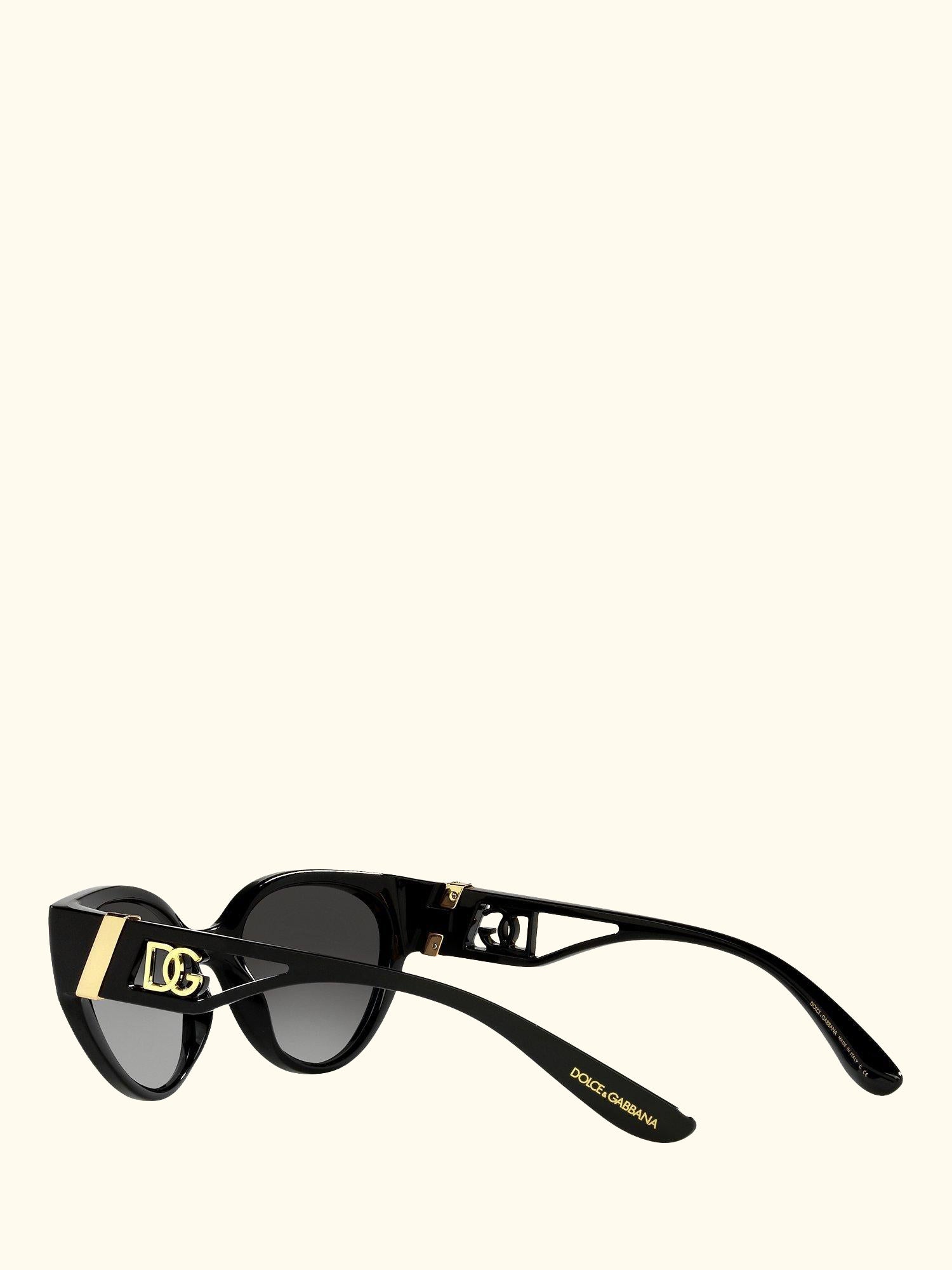DG6146 Women's Cat's Eye Sunglasses, Black/Grey Gradient