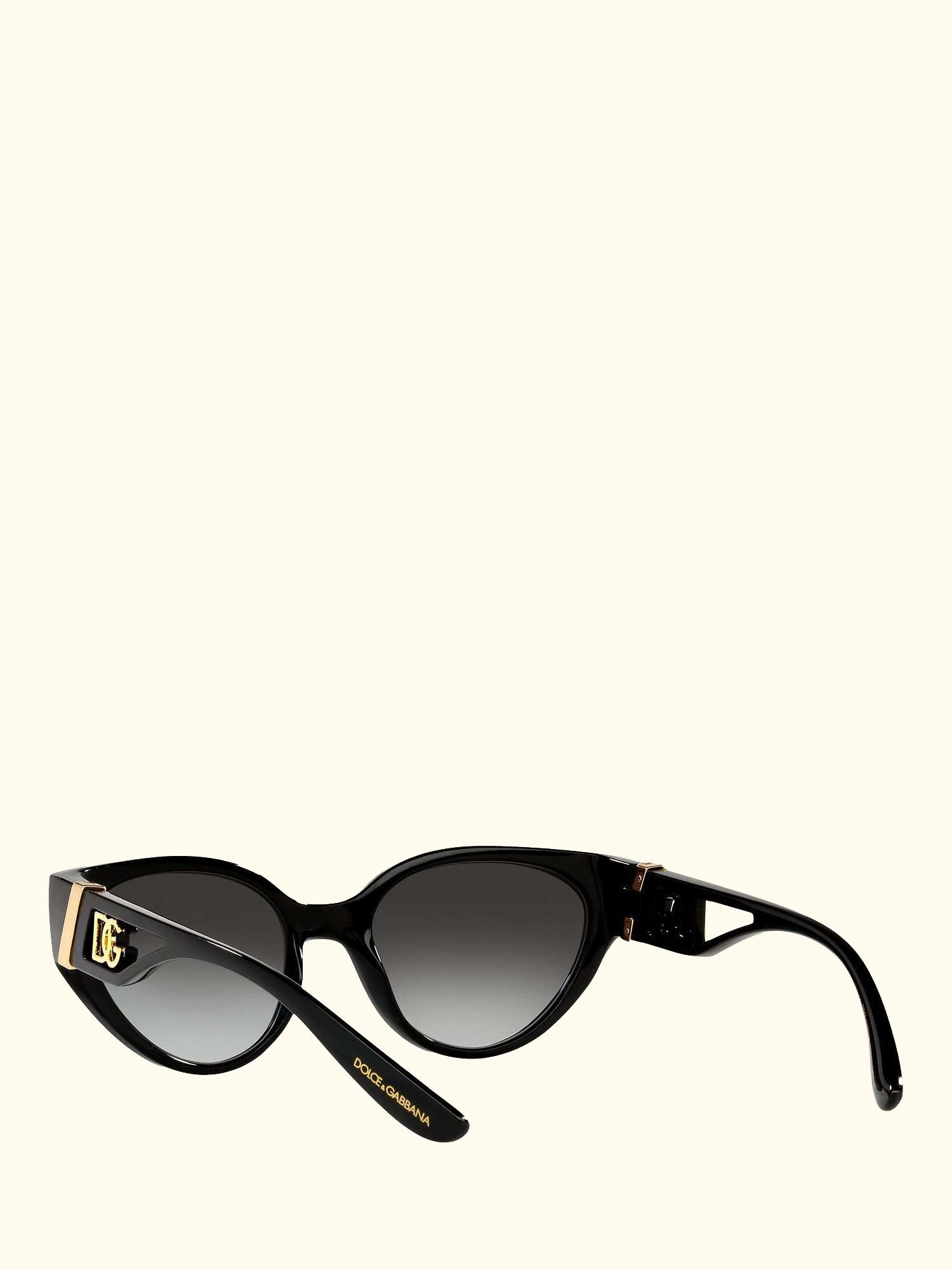 DG6146 Women's Cat's Eye Sunglasses, Black/Grey Gradient