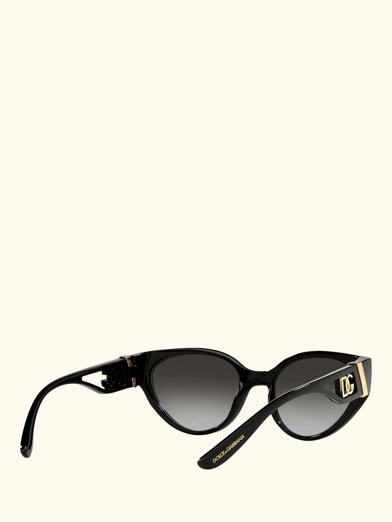 DG6146 Women's Cat's Eye Sunglasses, Black/Grey Gradient
