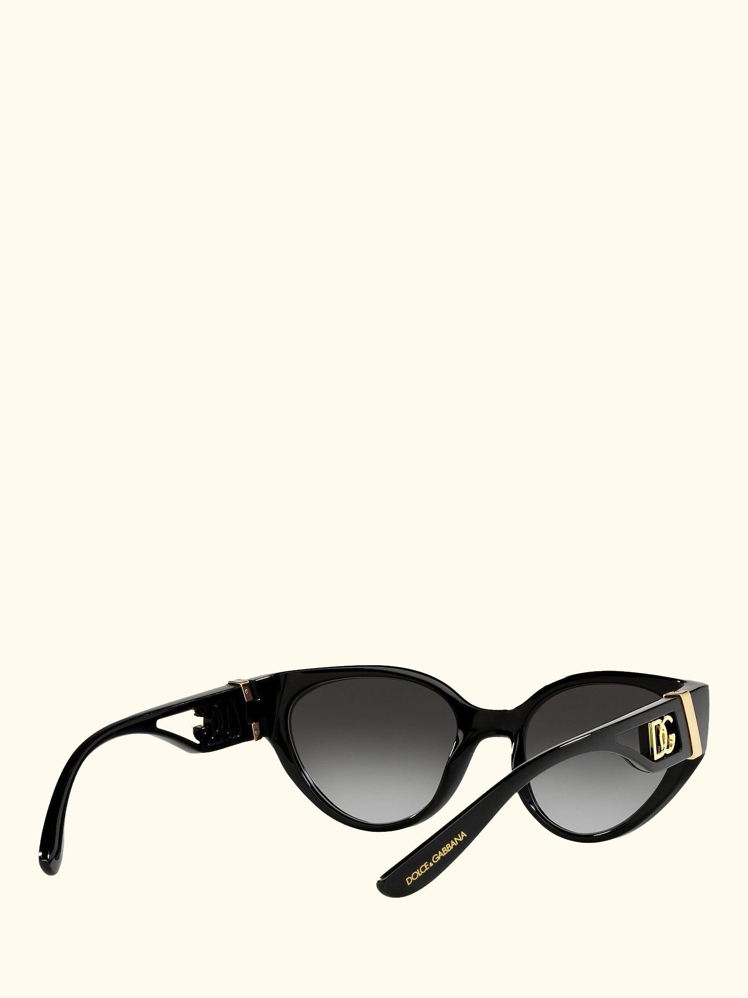 DG6146 Women's Cat's Eye Sunglasses, Black/Grey Gradient