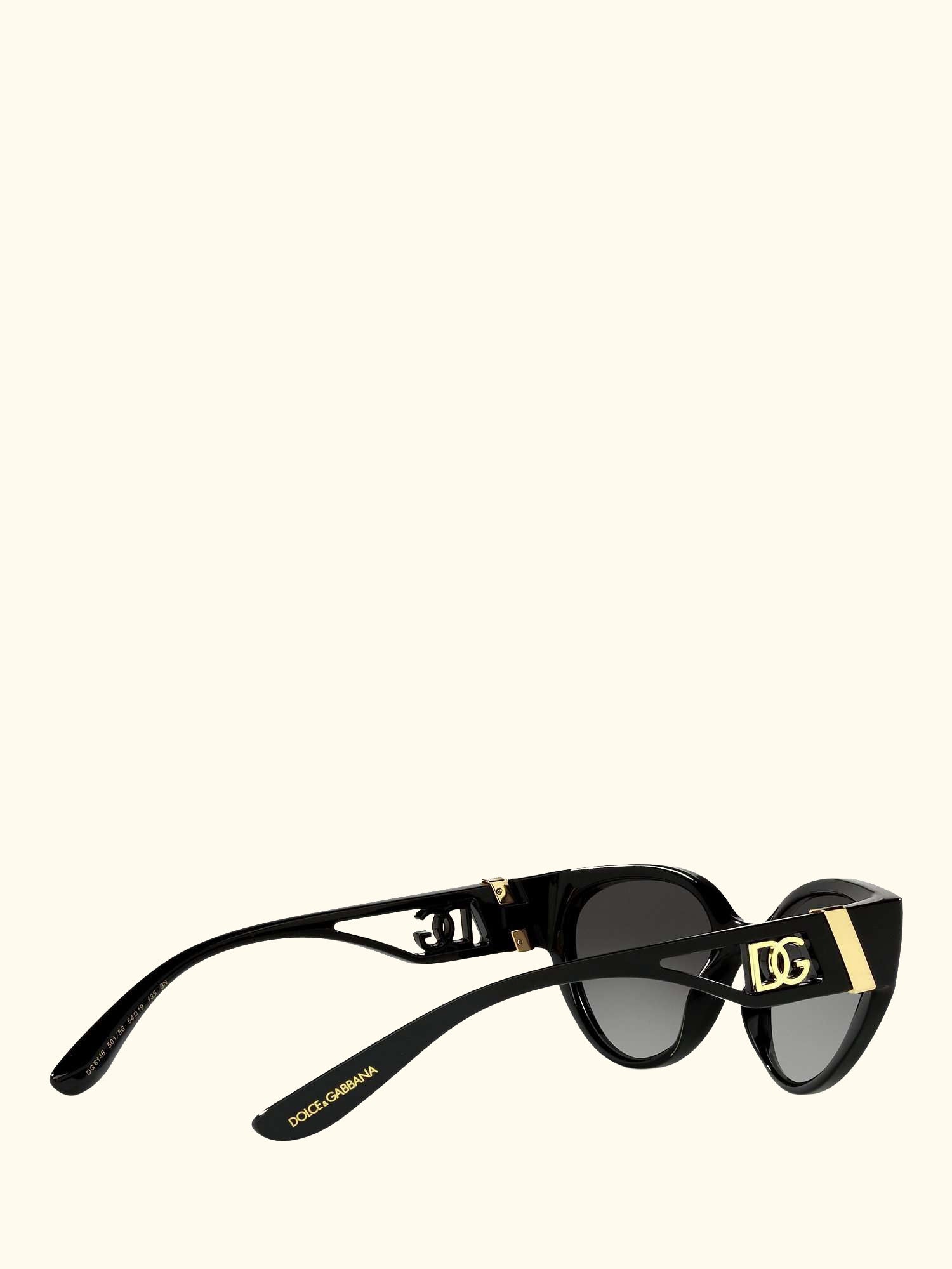 DG6146 Women's Cat's Eye Sunglasses, Black/Grey Gradient