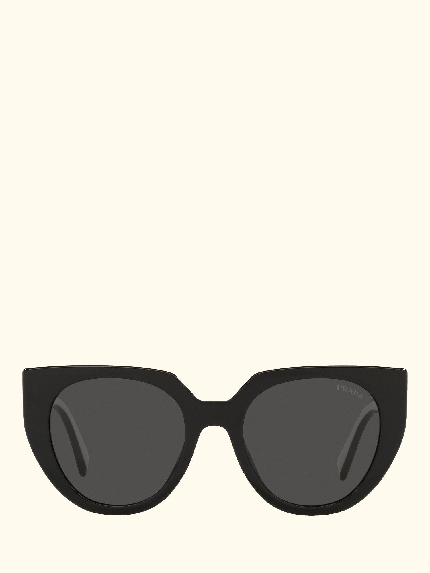 PR 14WS Women's Cat's Eye Sunglasses, Black Chalk/Black