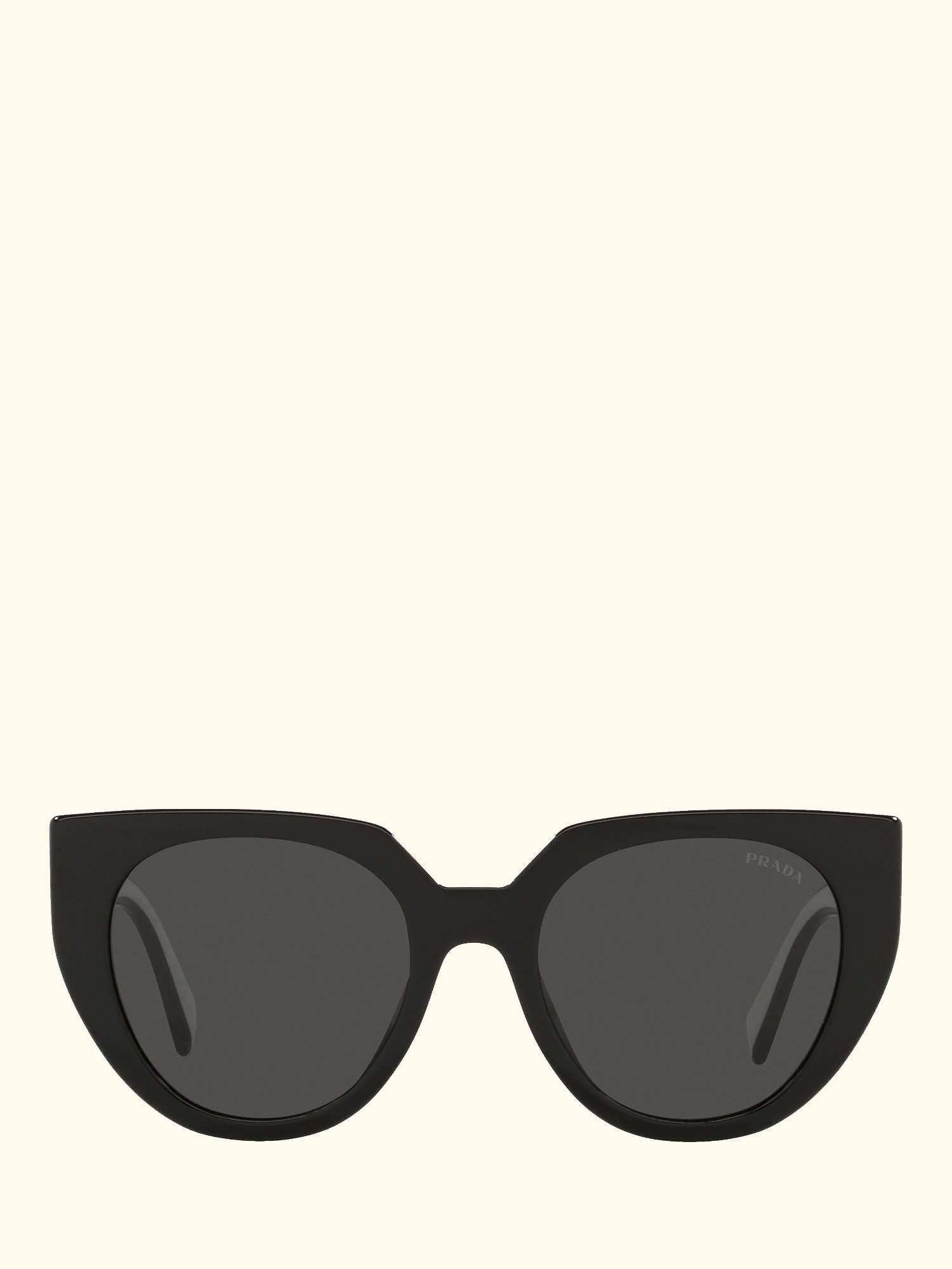 PR 14WS Women's Cat's Eye Sunglasses, Black Chalk/Black