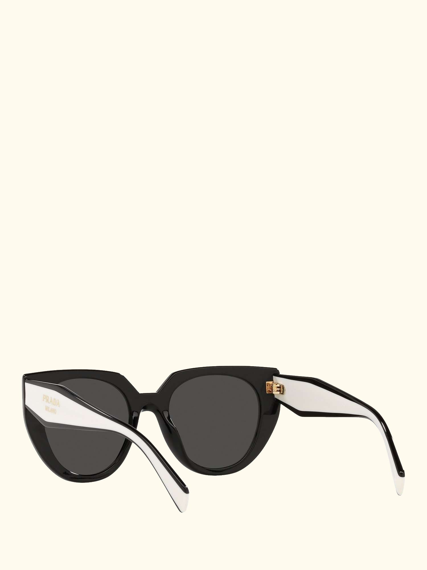 PR 14WS Women's Cat's Eye Sunglasses, Black Chalk/Black