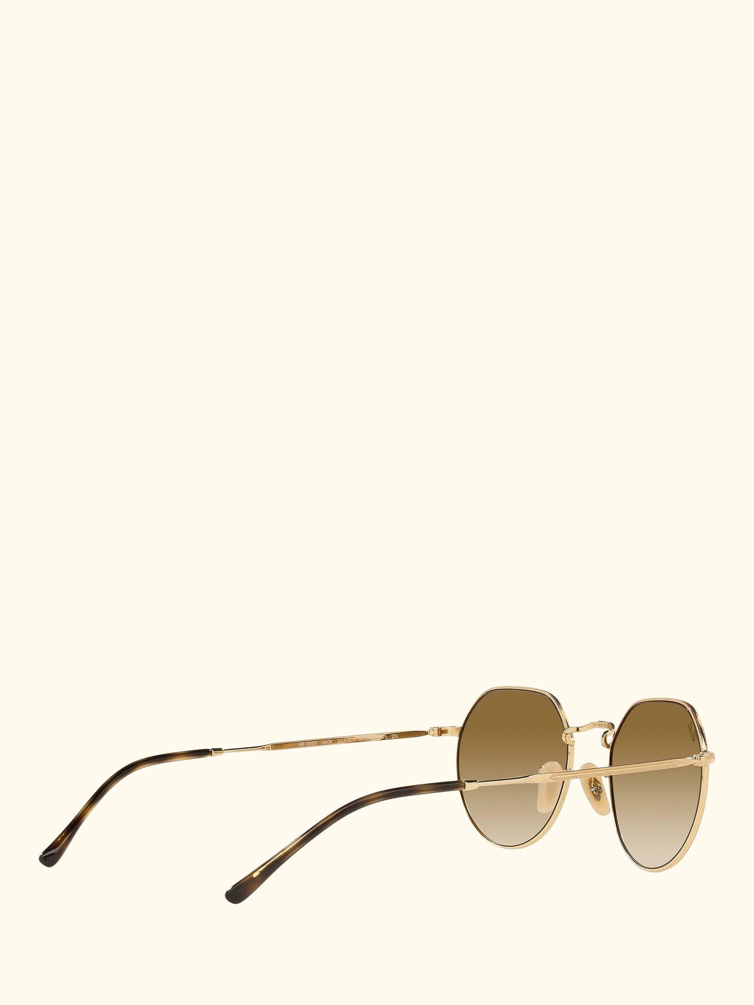 RB3565 Jack Unisex Metal Hexagonal Sunglasses