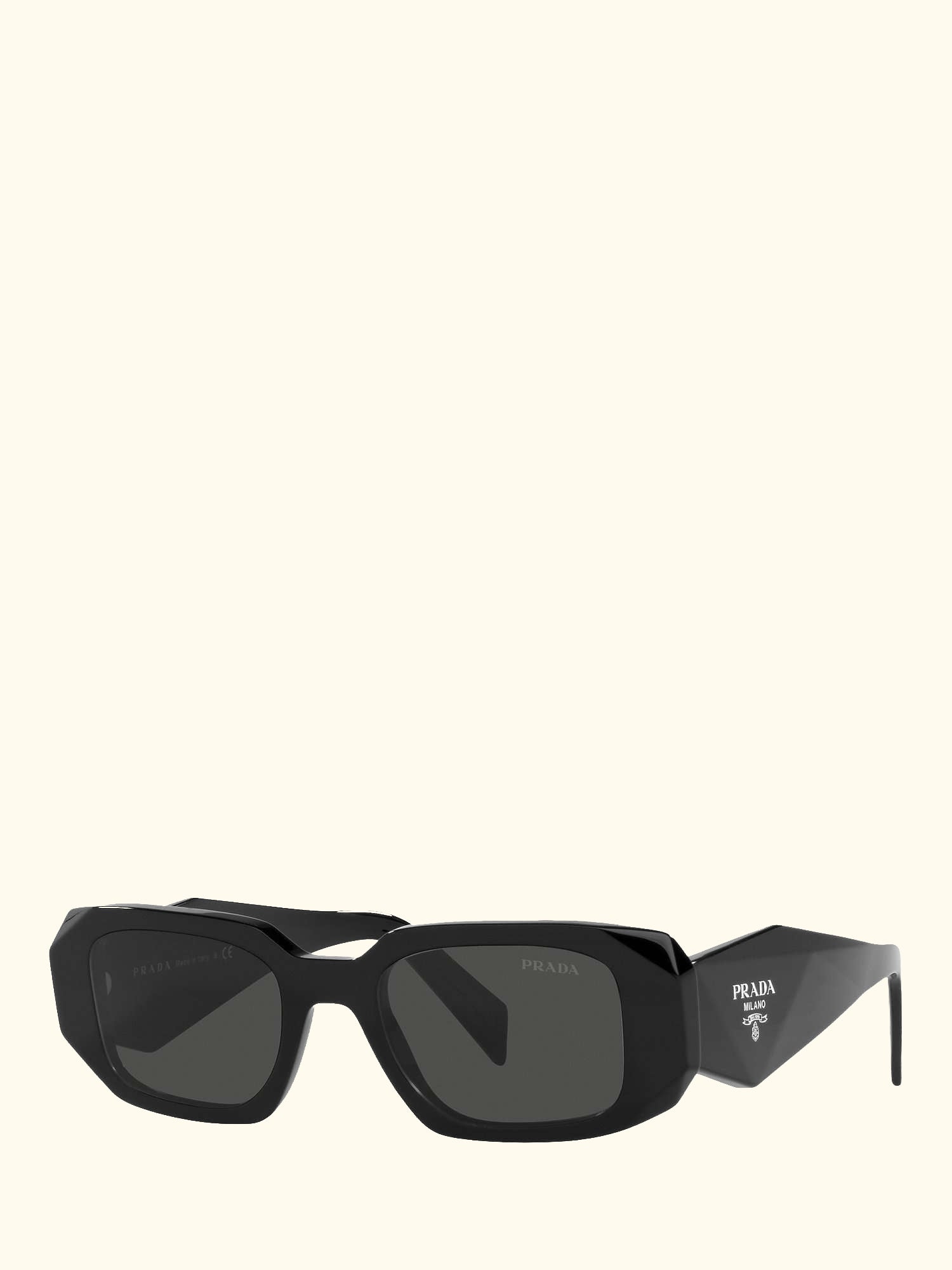 PR 17WS Women's Square Sunglasses, Black