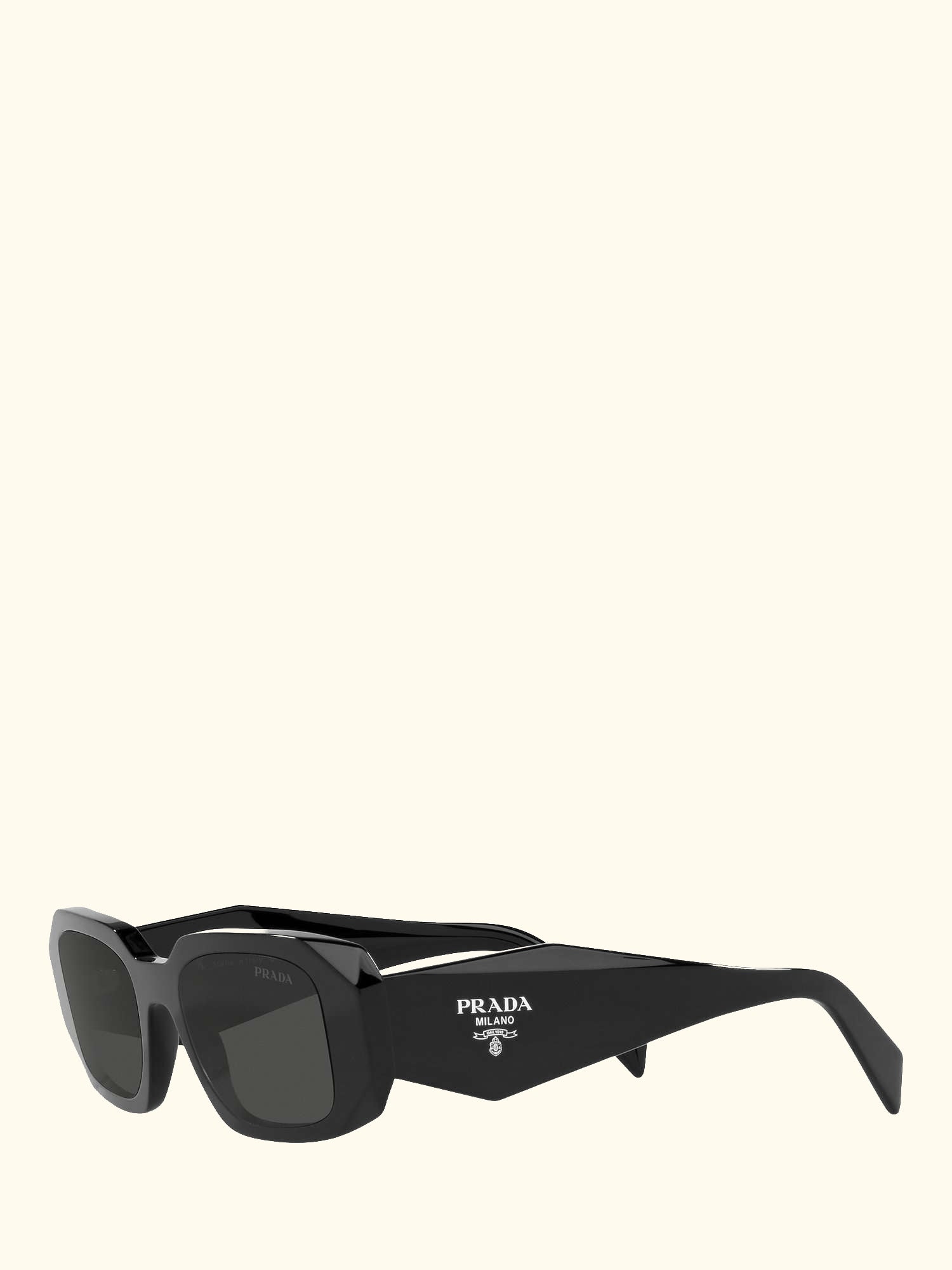 PR 17WS Women's Square Sunglasses, Black