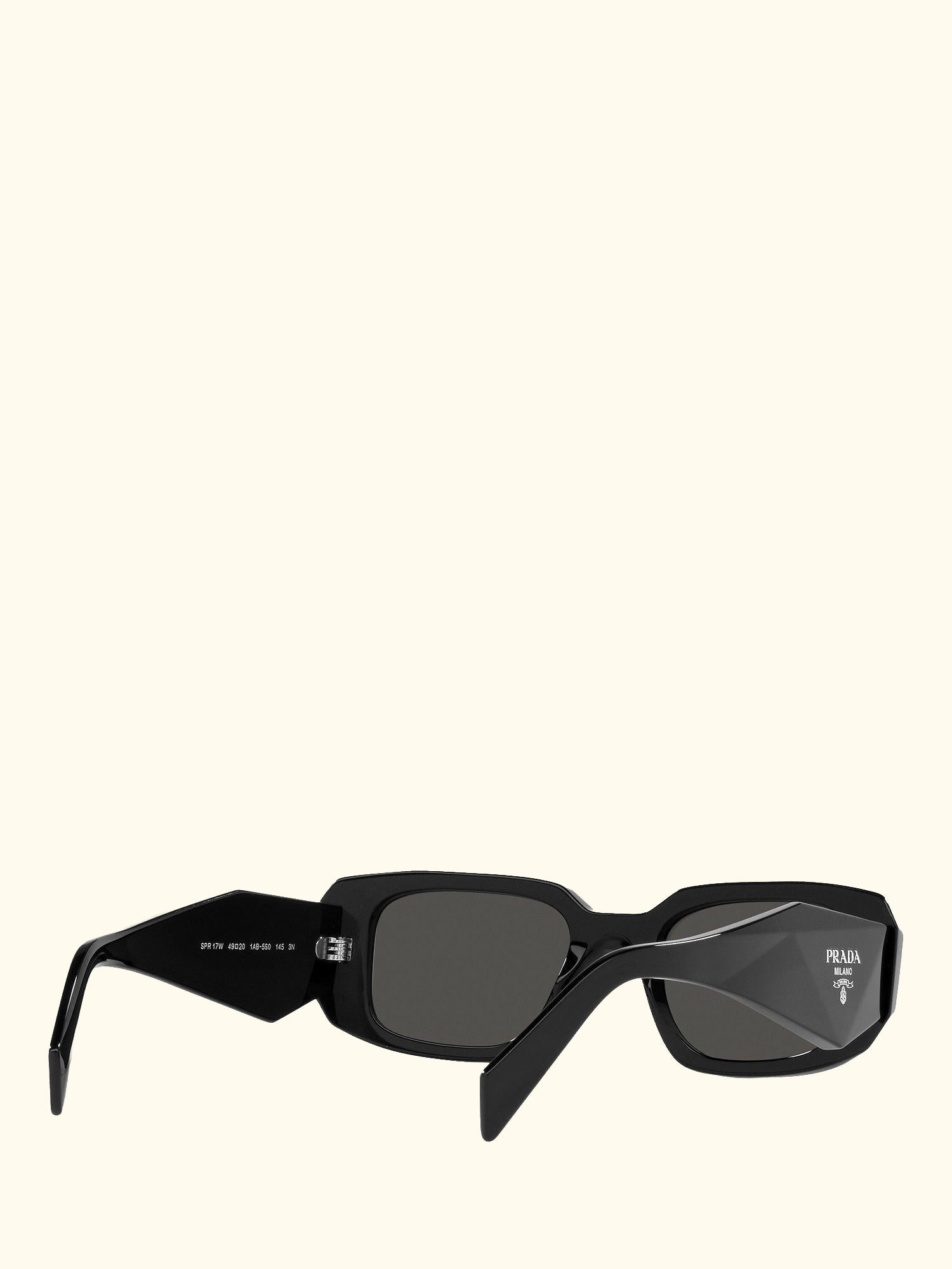 PR 17WS Women's Square Sunglasses, Black