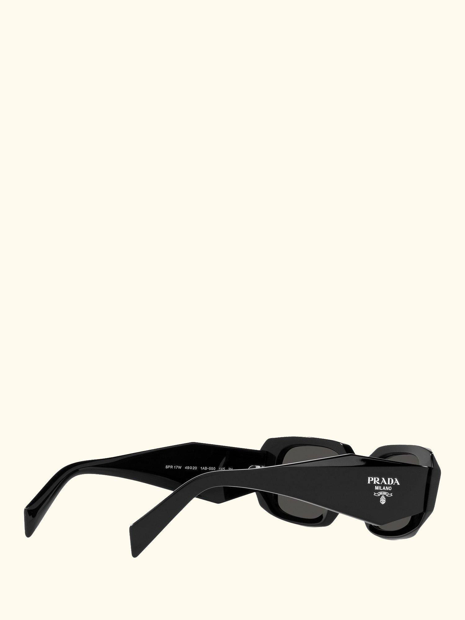 PR 17WS Women's Square Sunglasses, Black