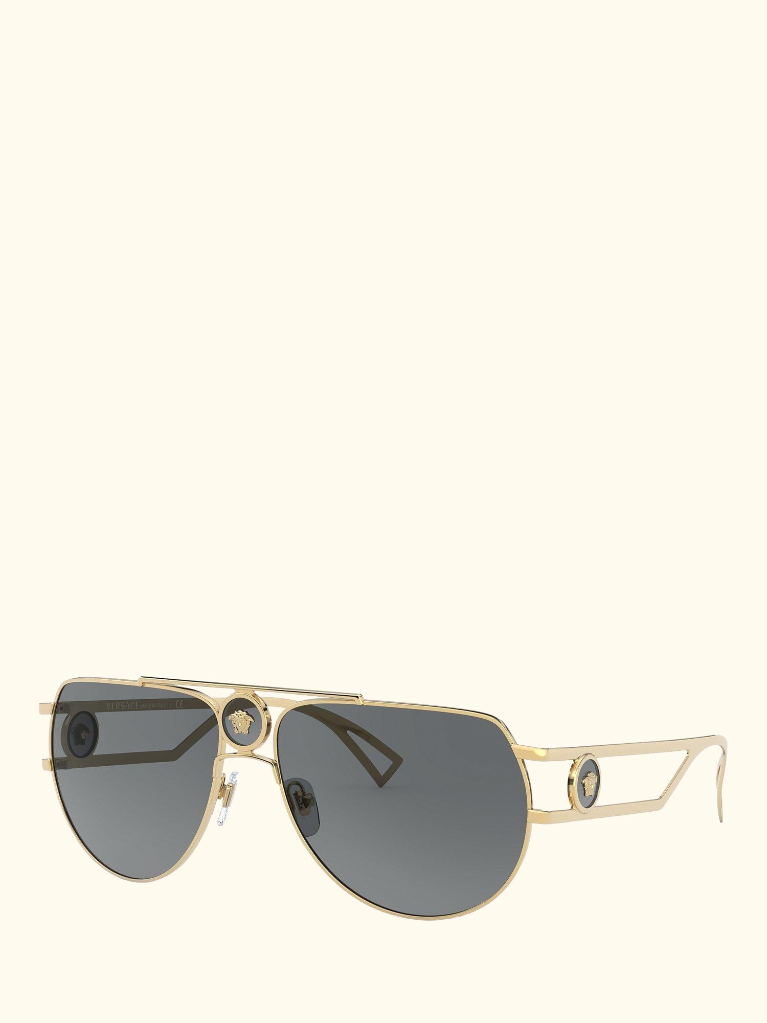 VE2225 Men's Aviator Sunglasses, Gold