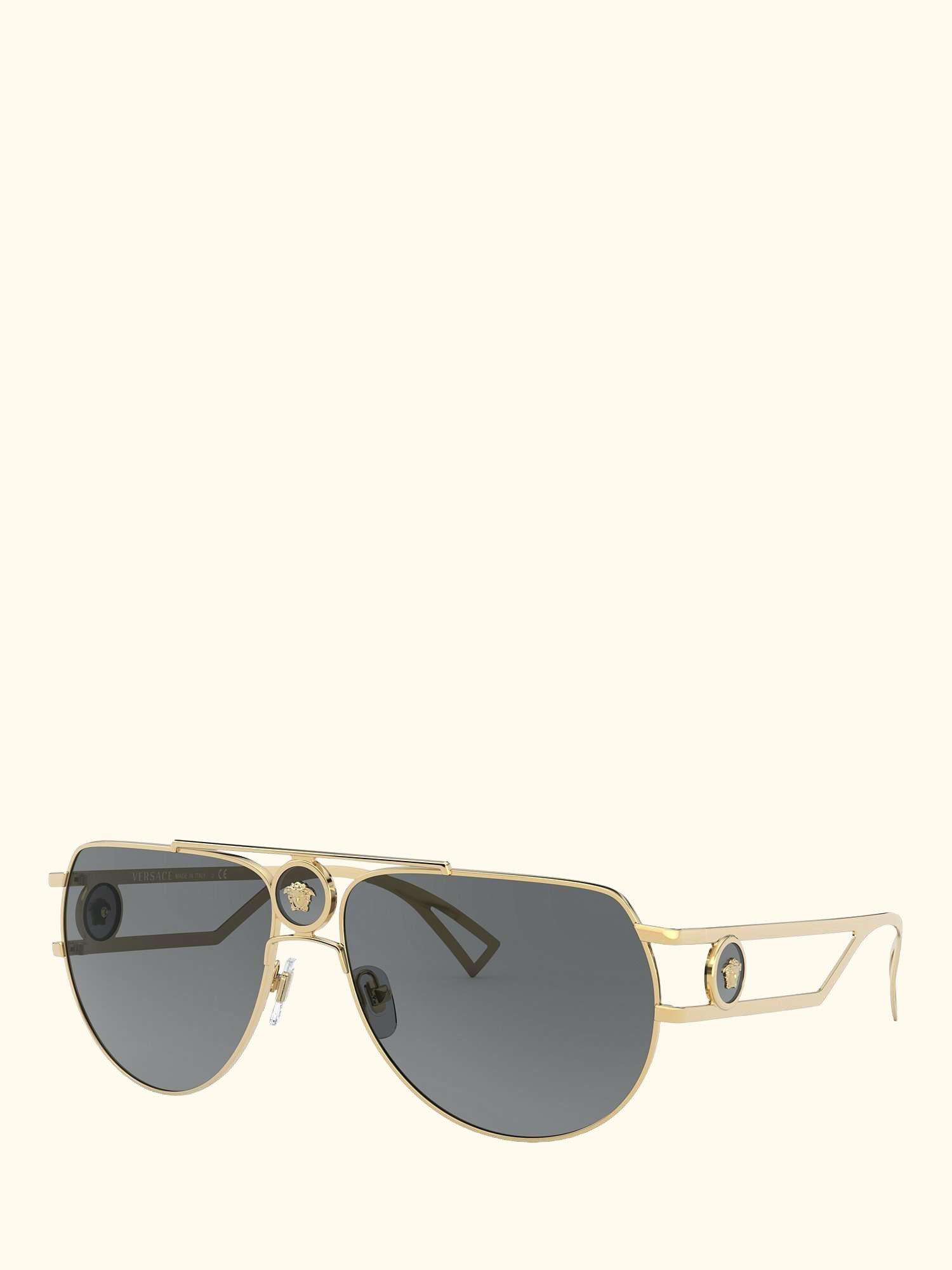 VE2225 Men's Aviator Sunglasses, Gold