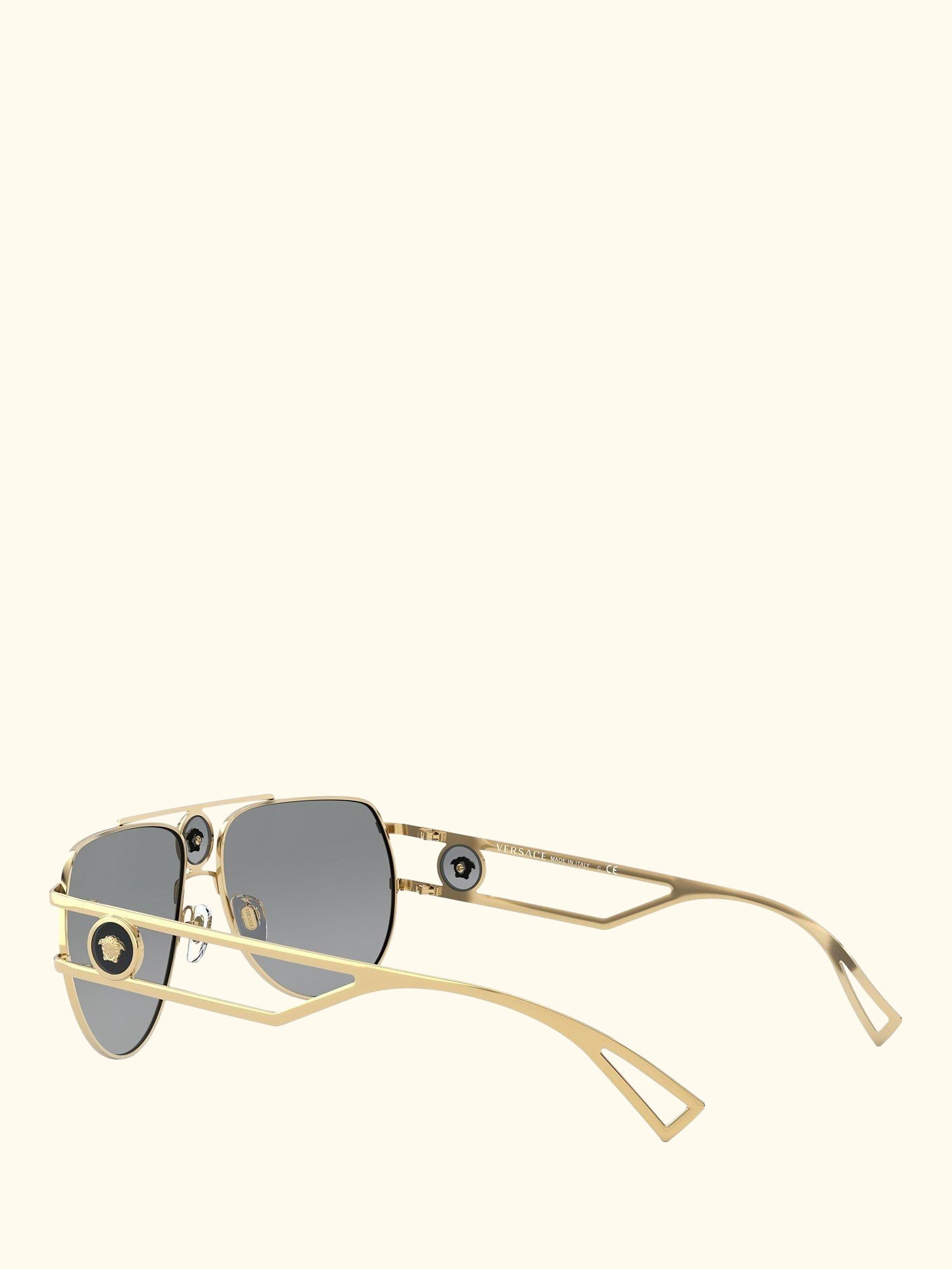 VE2225 Men's Aviator Sunglasses, Gold