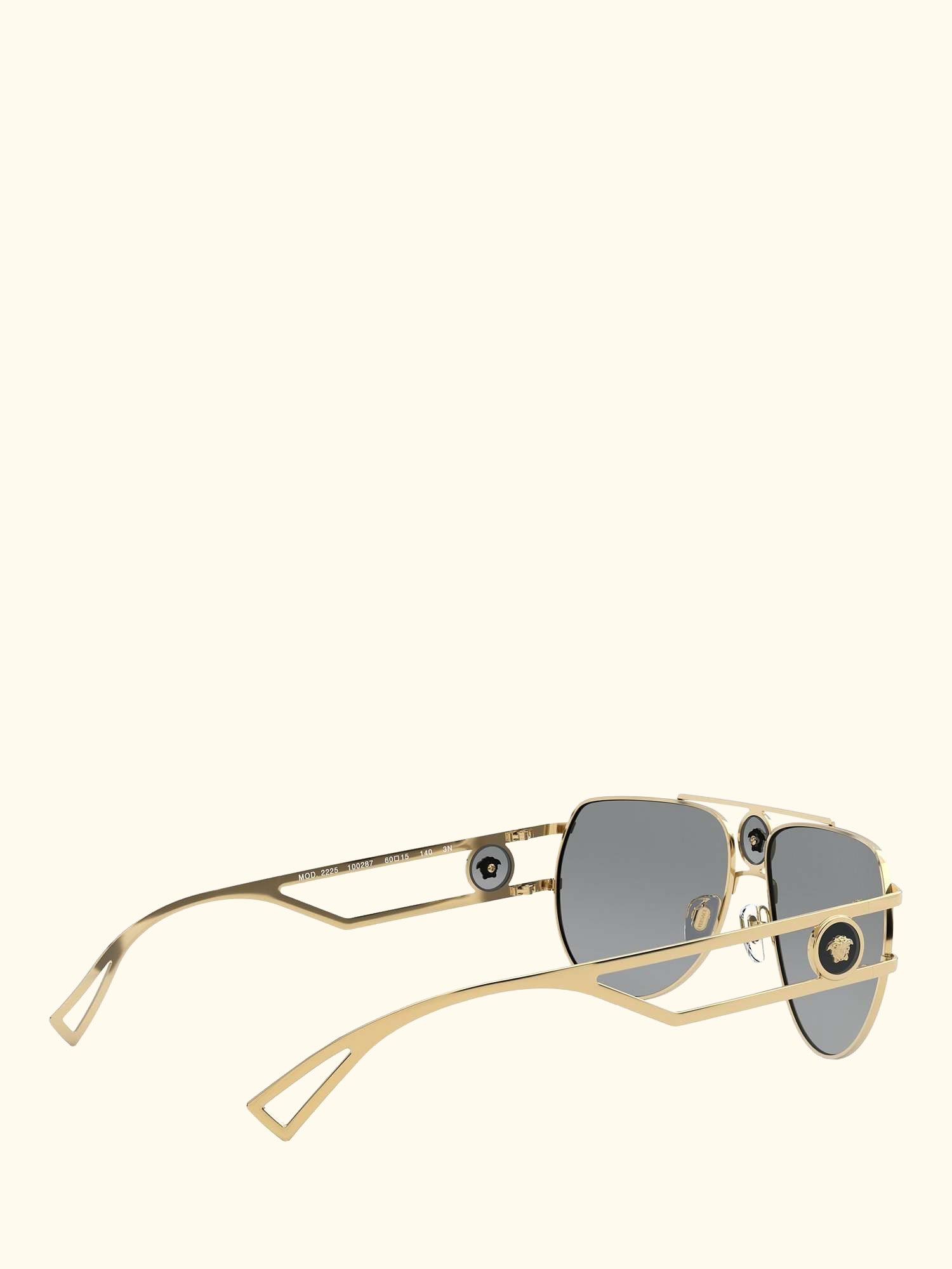 VE2225 Men's Aviator Sunglasses, Gold