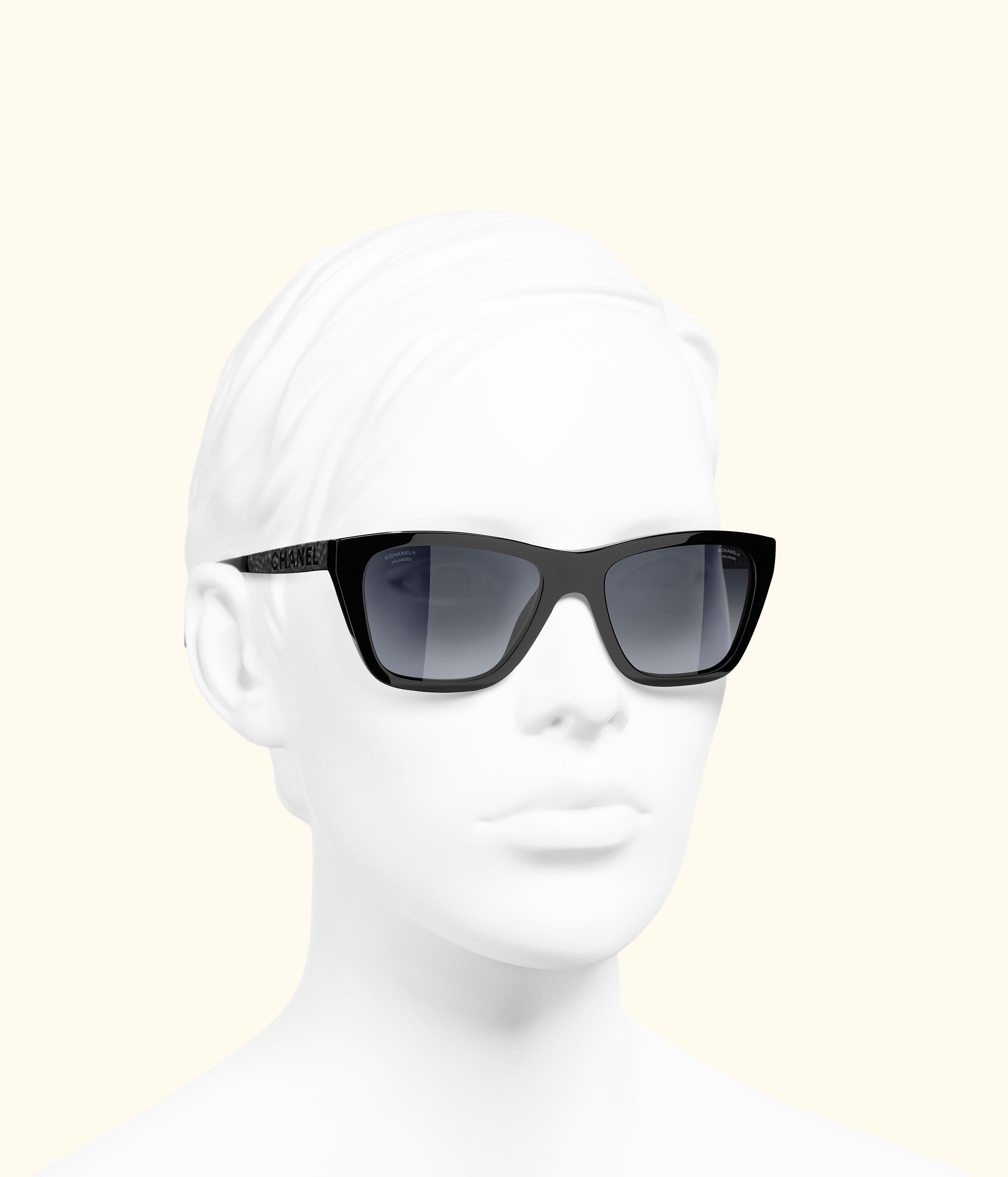 Rectangular Sunglasses CH5442 Black/Grey Gradient