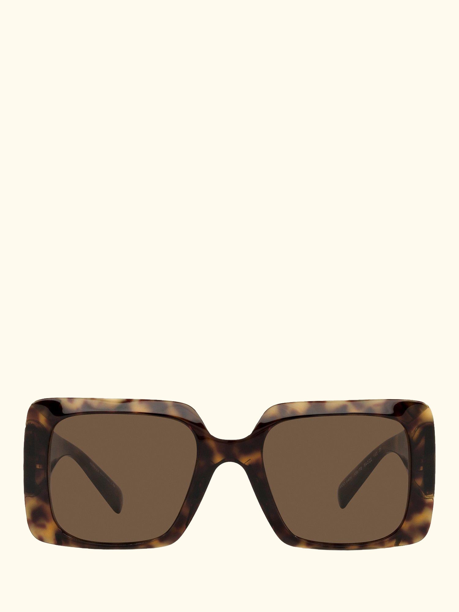VE4405 Women's Chunky Rectangular Sunglasses, Havana/Brown