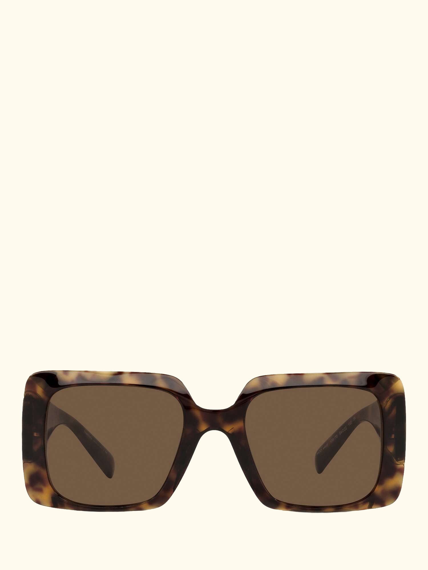 VE4405 Women's Chunky Rectangular Sunglasses, Havana/Brown