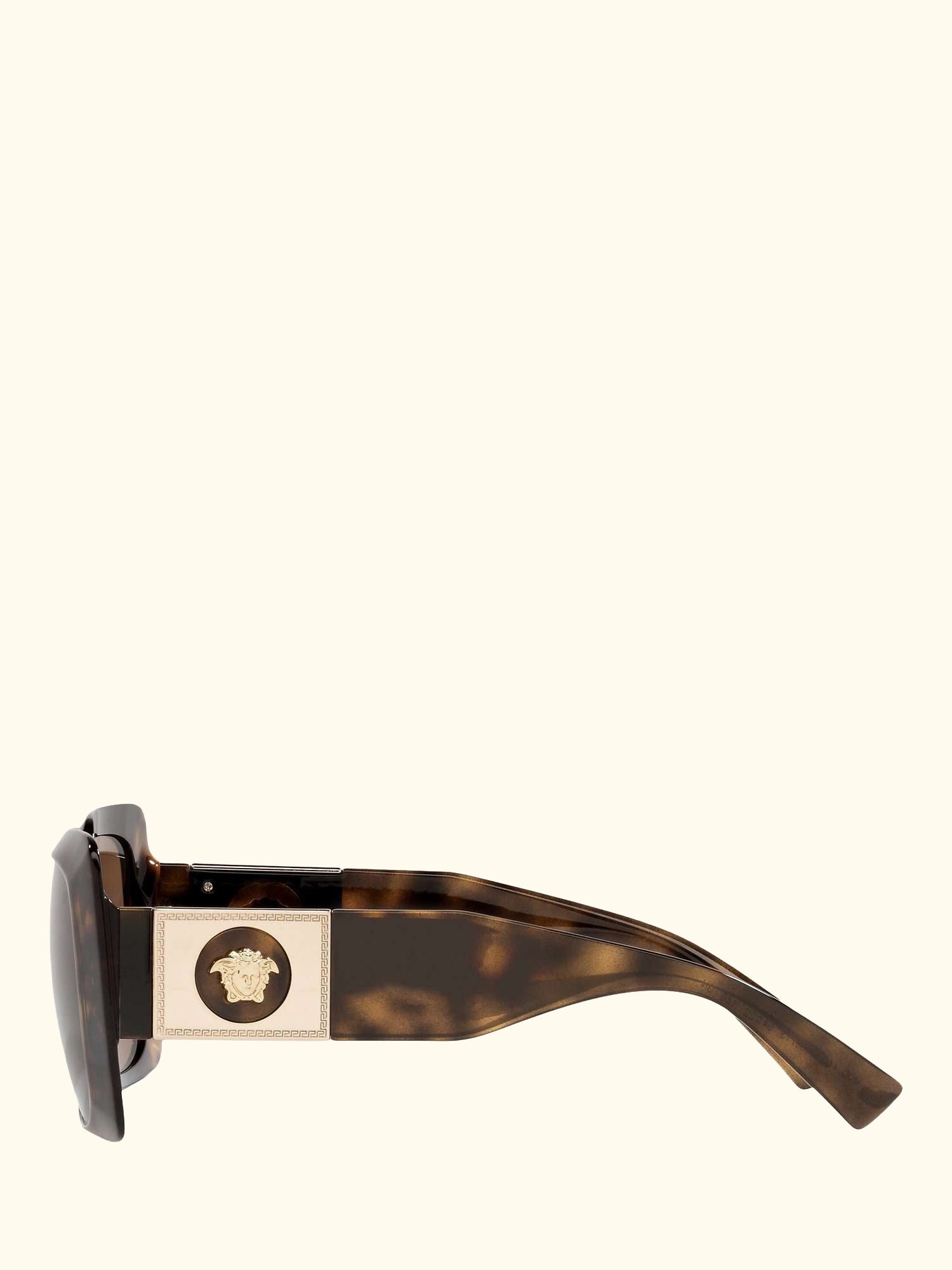 VE4405 Women's Chunky Rectangular Sunglasses, Havana/Brown