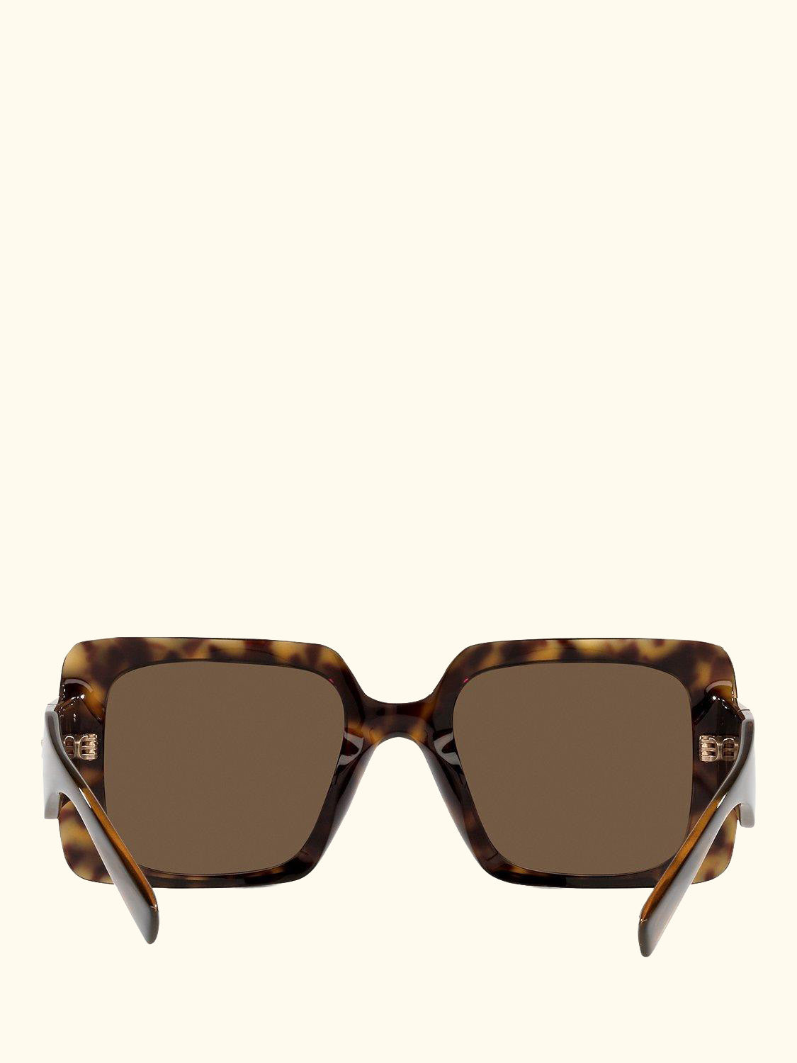 VE4405 Women's Chunky Rectangular Sunglasses, Havana/Brown