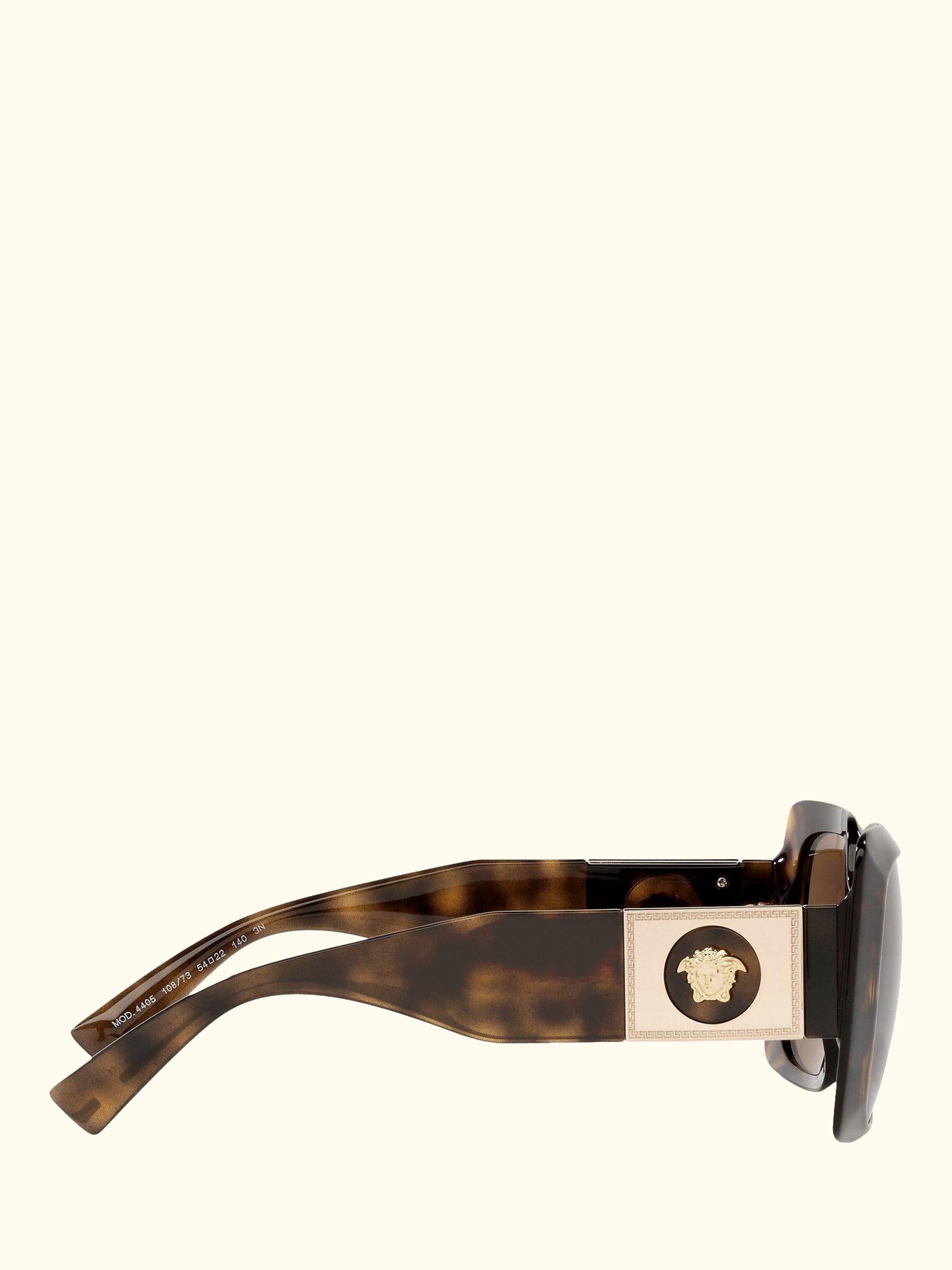VE4405 Women's Chunky Rectangular Sunglasses, Havana/Brown