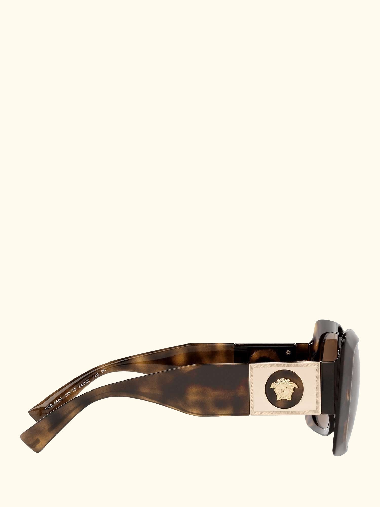 VE4405 Women's Chunky Rectangular Sunglasses, Havana/Brown