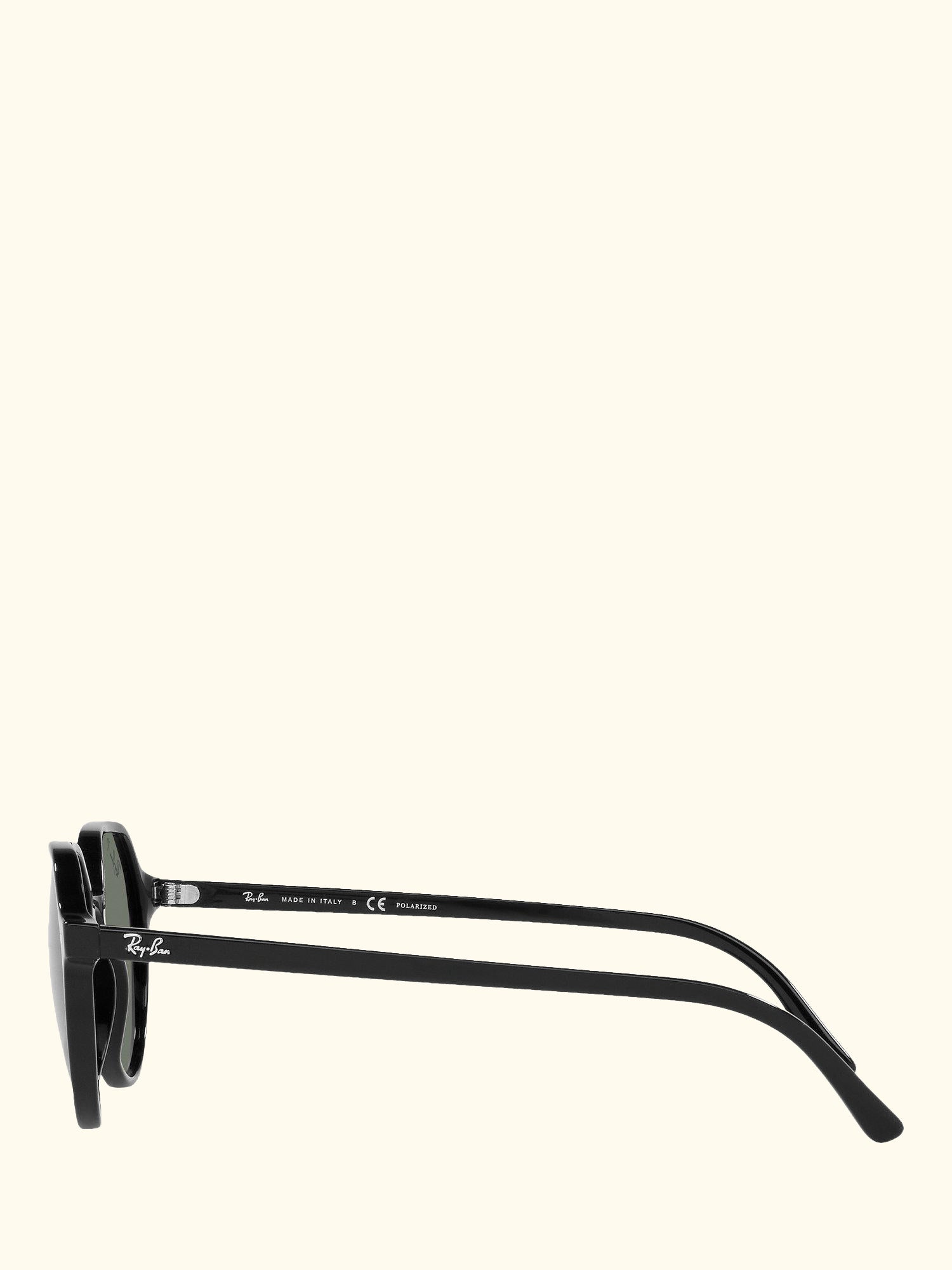 RB2195 Unisex Thalia Polarised Square Sunglasses, Black