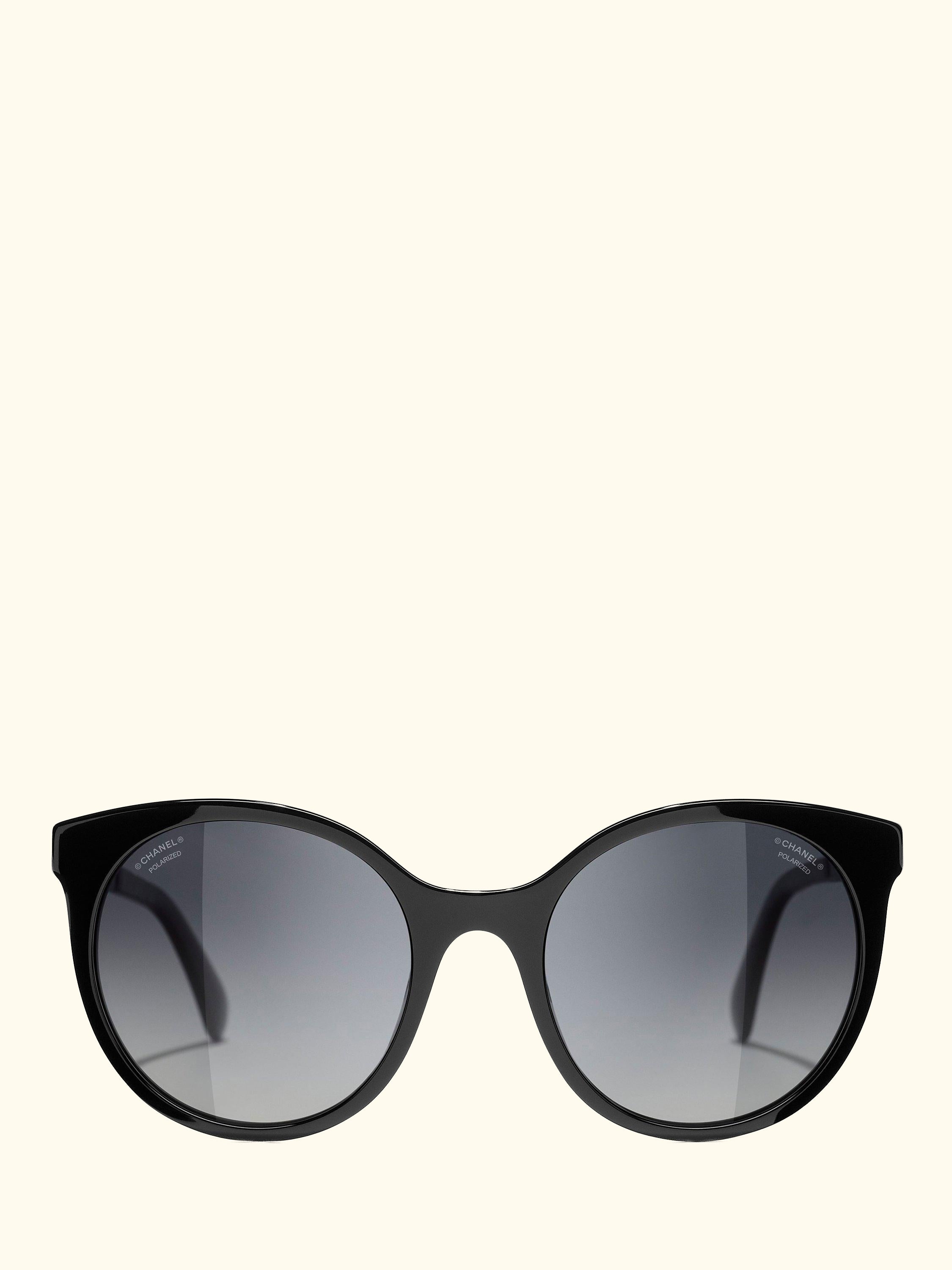 Oval Sunglasses CH5440 Black/Grey Gradient