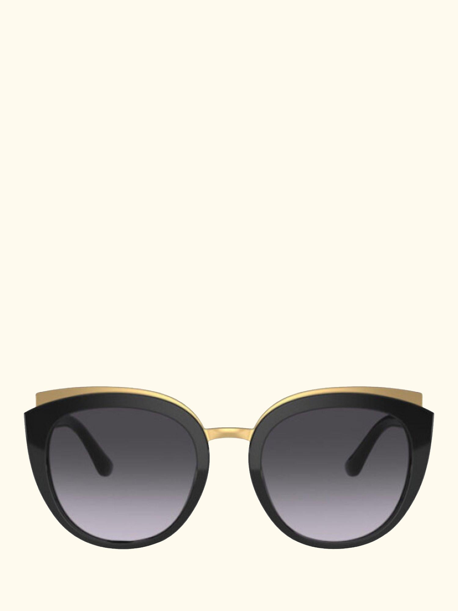 DG4383 Women's Butterfly Sunglasses, Black/Grey Gradient