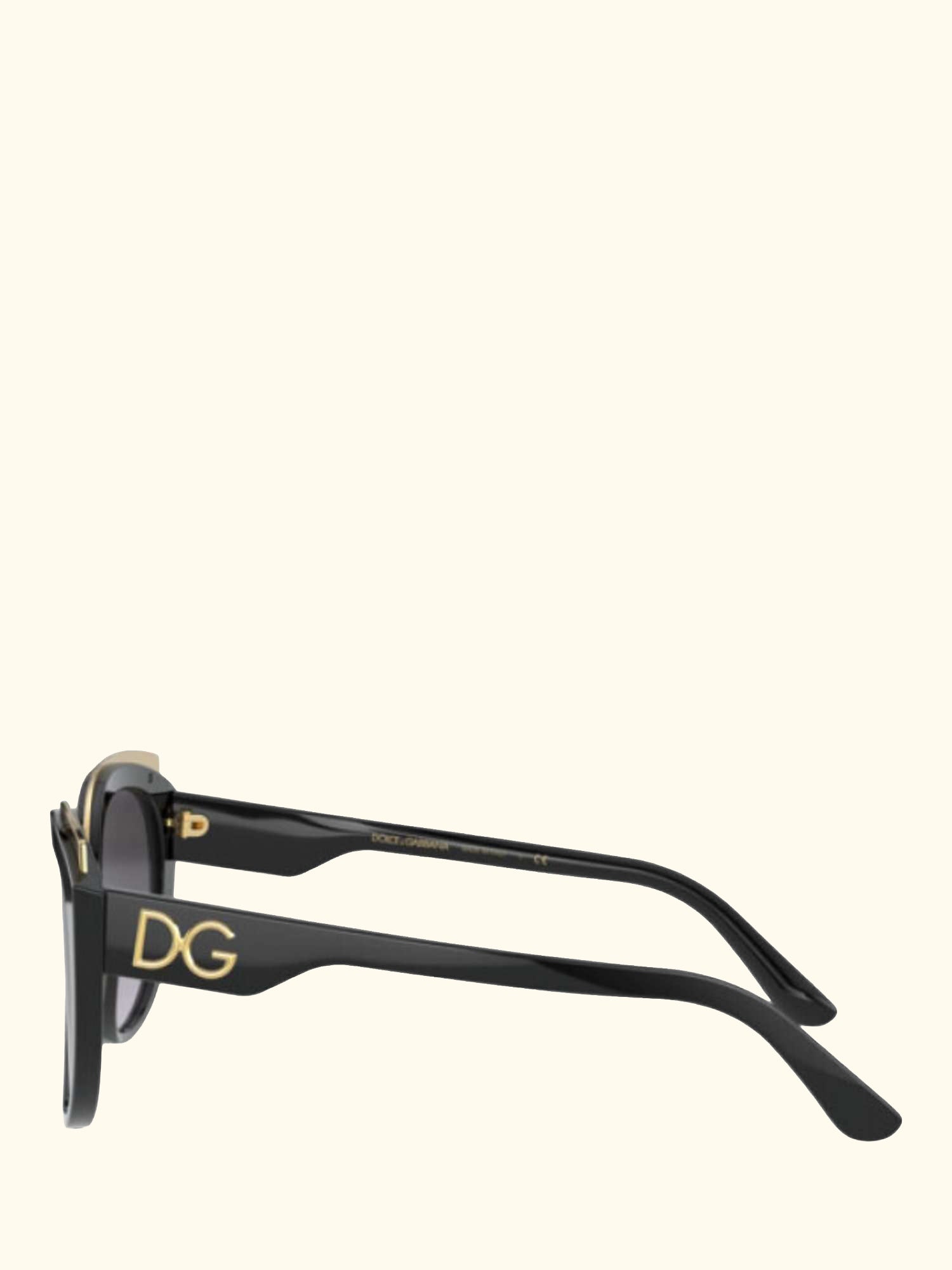 DG4383 Women's Butterfly Sunglasses, Black/Grey Gradient