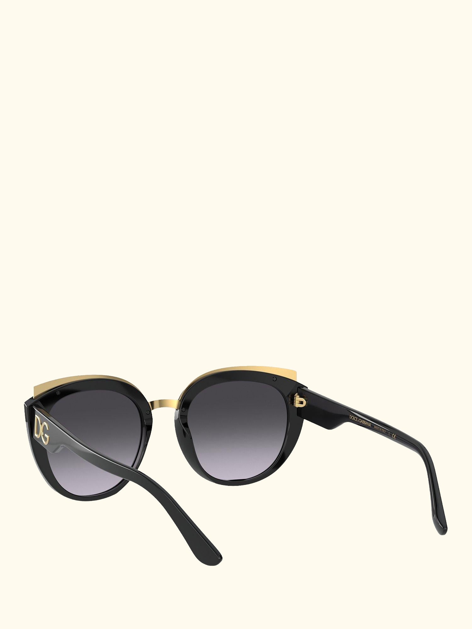 DG4383 Women's Butterfly Sunglasses, Black/Grey Gradient