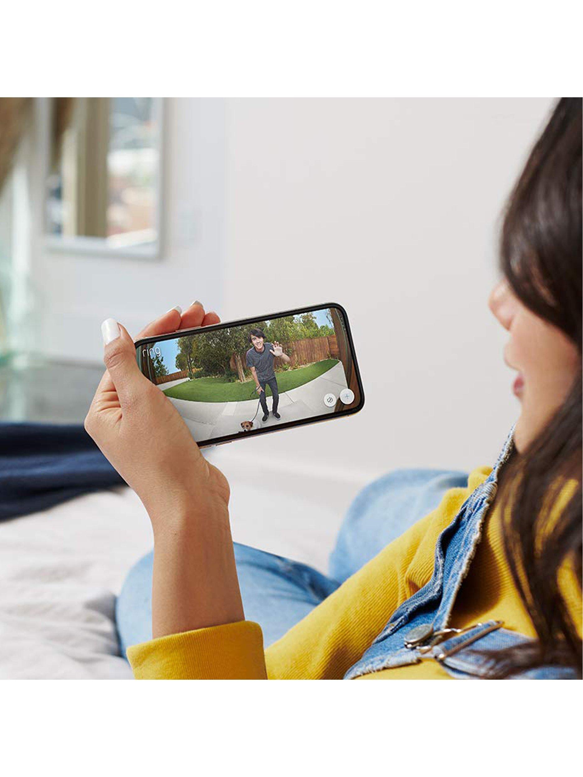 Smart Video Doorbell Pro 2 with Built-in Wi-Fi & Camera plus Plug-in Adapter