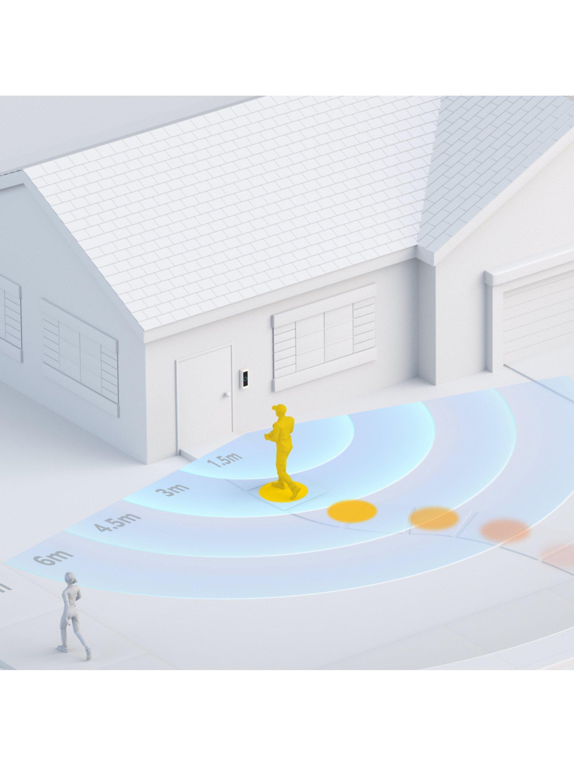 Smart Video Doorbell Pro 2 with Built-in Wi-Fi & Camera plus Plug-in Adapter