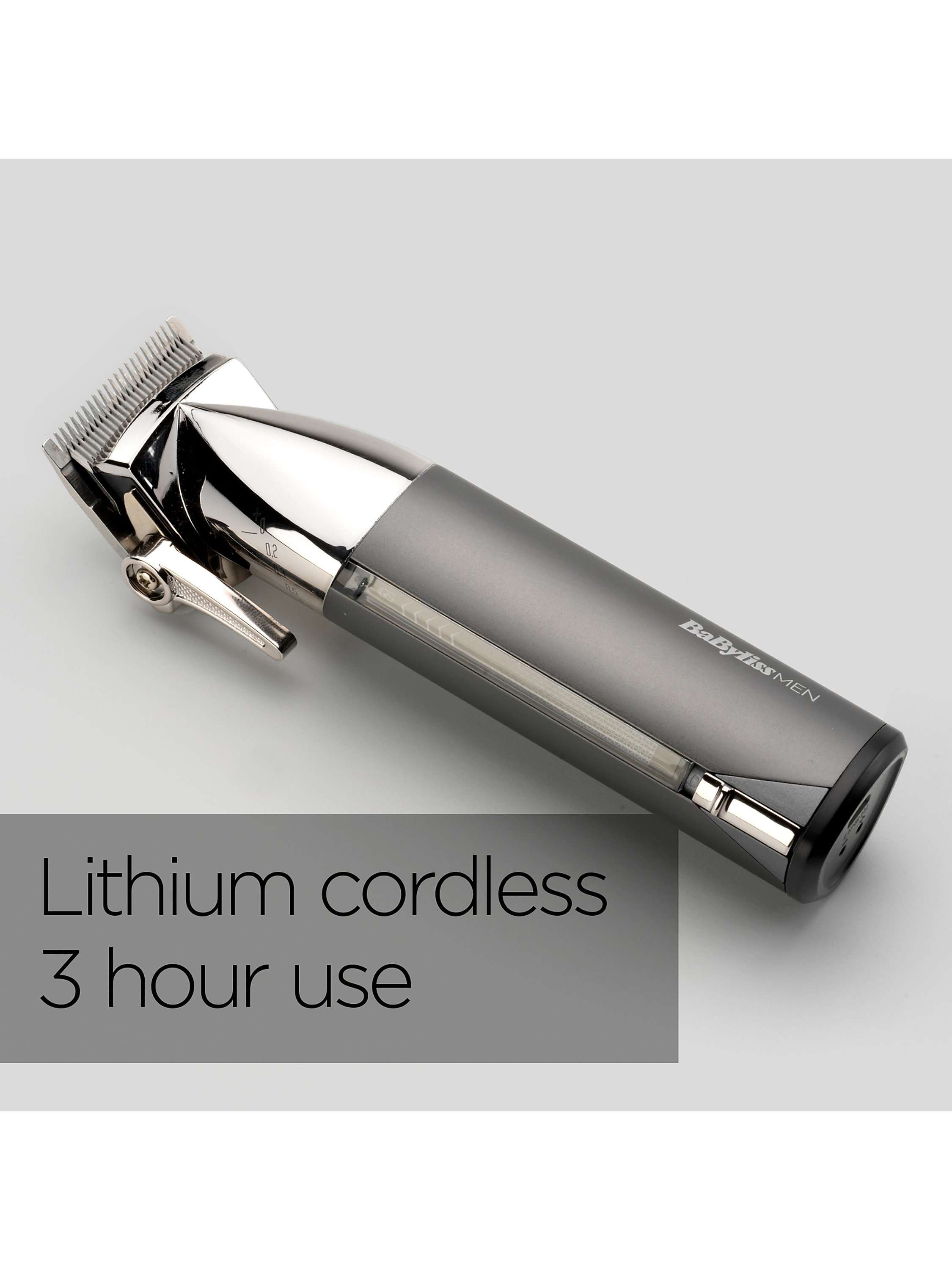 Super X-Metal Series Cordless Hair Clipper, Grey